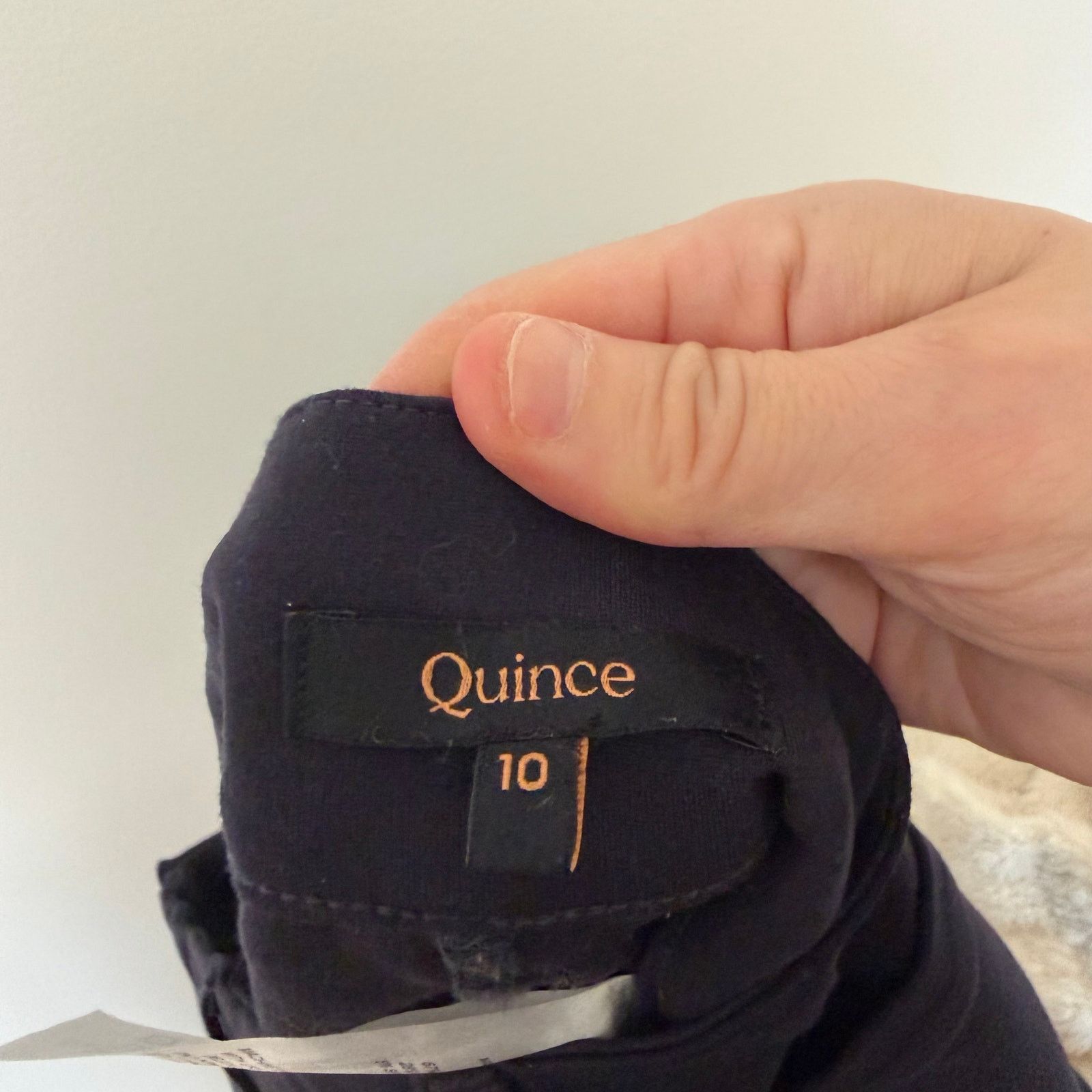 Quince Quince Navy Blue Ponte Patch Pocket Wide Leg Pants Sz 10 Size 32" / US 10 / IT 46 - 2 Thumbnail