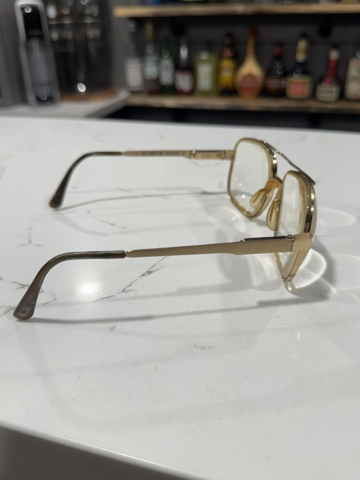 Safilo RARE Vintage AVIATORS by Safilo Elasta 3009 EYEGLASSES FRAME Size ONE SIZE - 11 Thumbnail