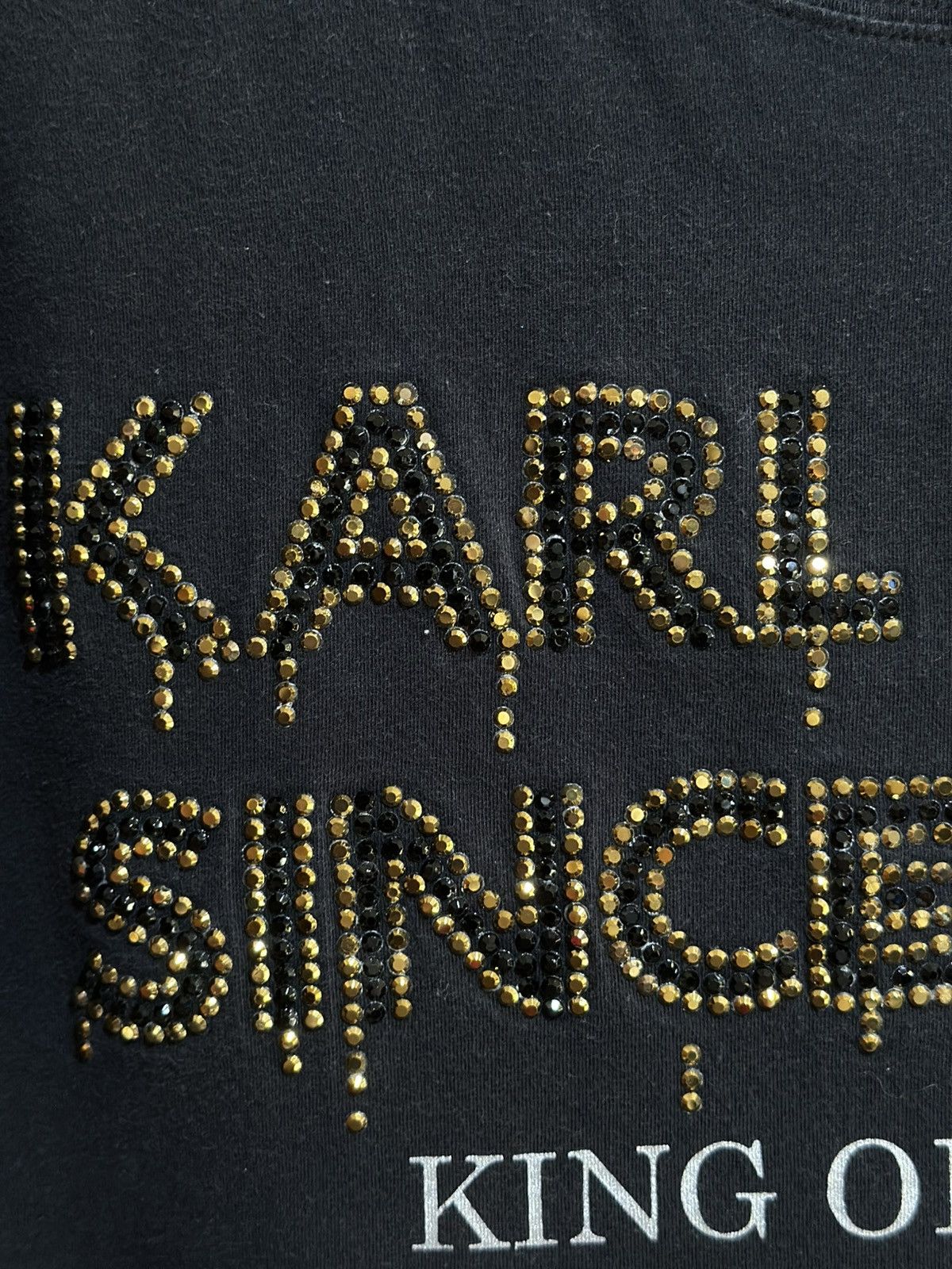 Designer × Karl Kani × Vintage Vintage Karl Kani King Of Black Faded Tee Size US L / EU 52-54 / 3 - 2 Thumbnail