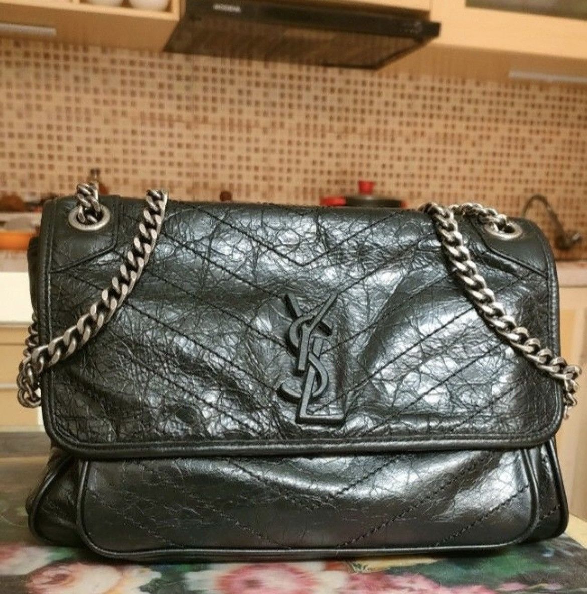 Saint Laurent Paris Saint Laurent Niki Black Medium Bag Size ONE SIZE - 3 Thumbnail