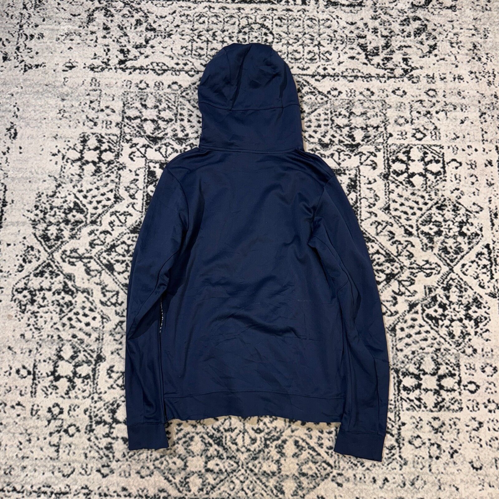 Nike × Vintage Vintage Nike Navy Blue Polyester Hoodie Size S Y2K 90s Size US S / EU 44-46 / 1 - 13 Thumbnail
