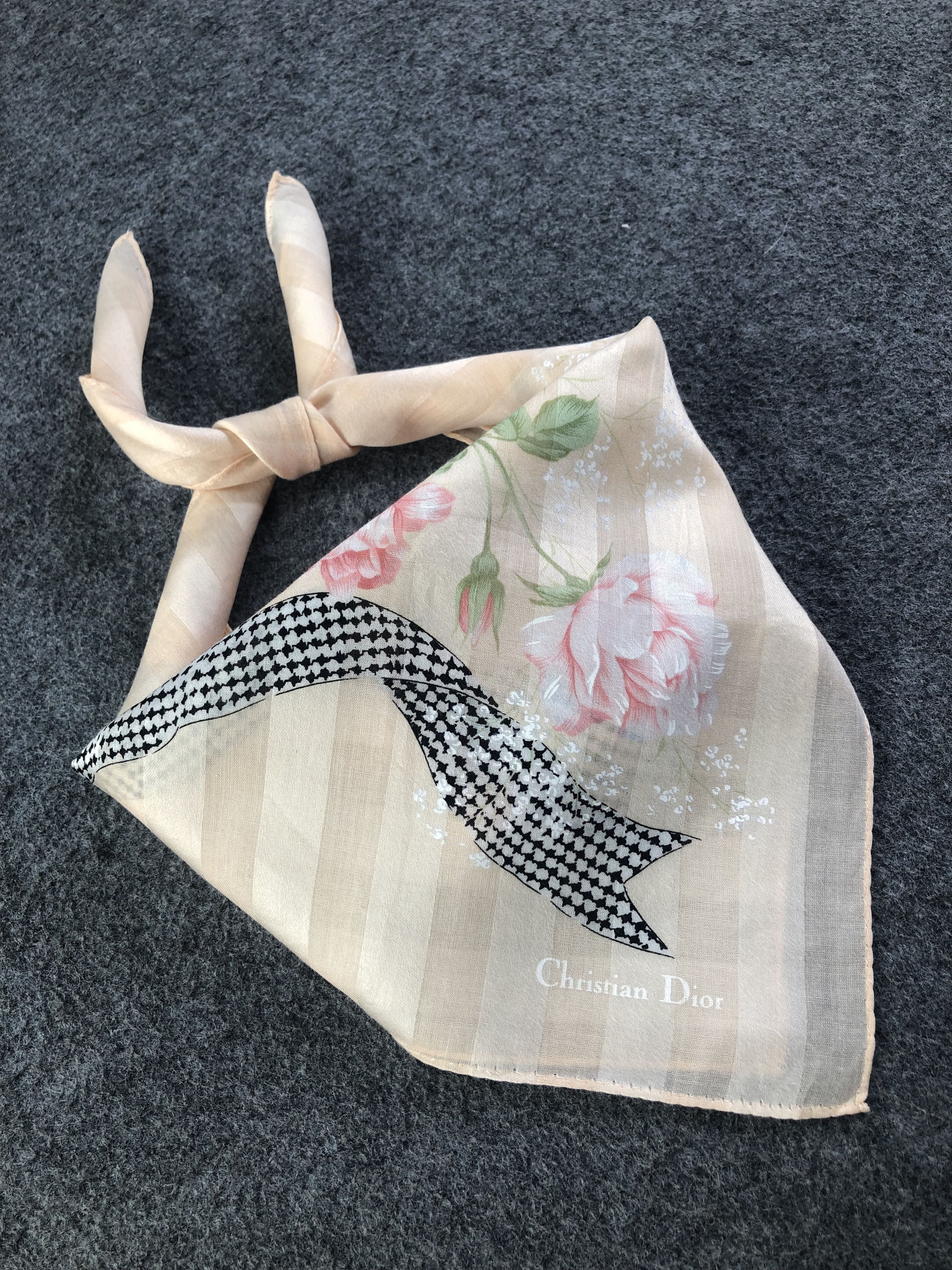 Vintage Christian Dior Handkerchief / Bandana / Neckerchief Size ONE SIZE - 1 Thumbnail