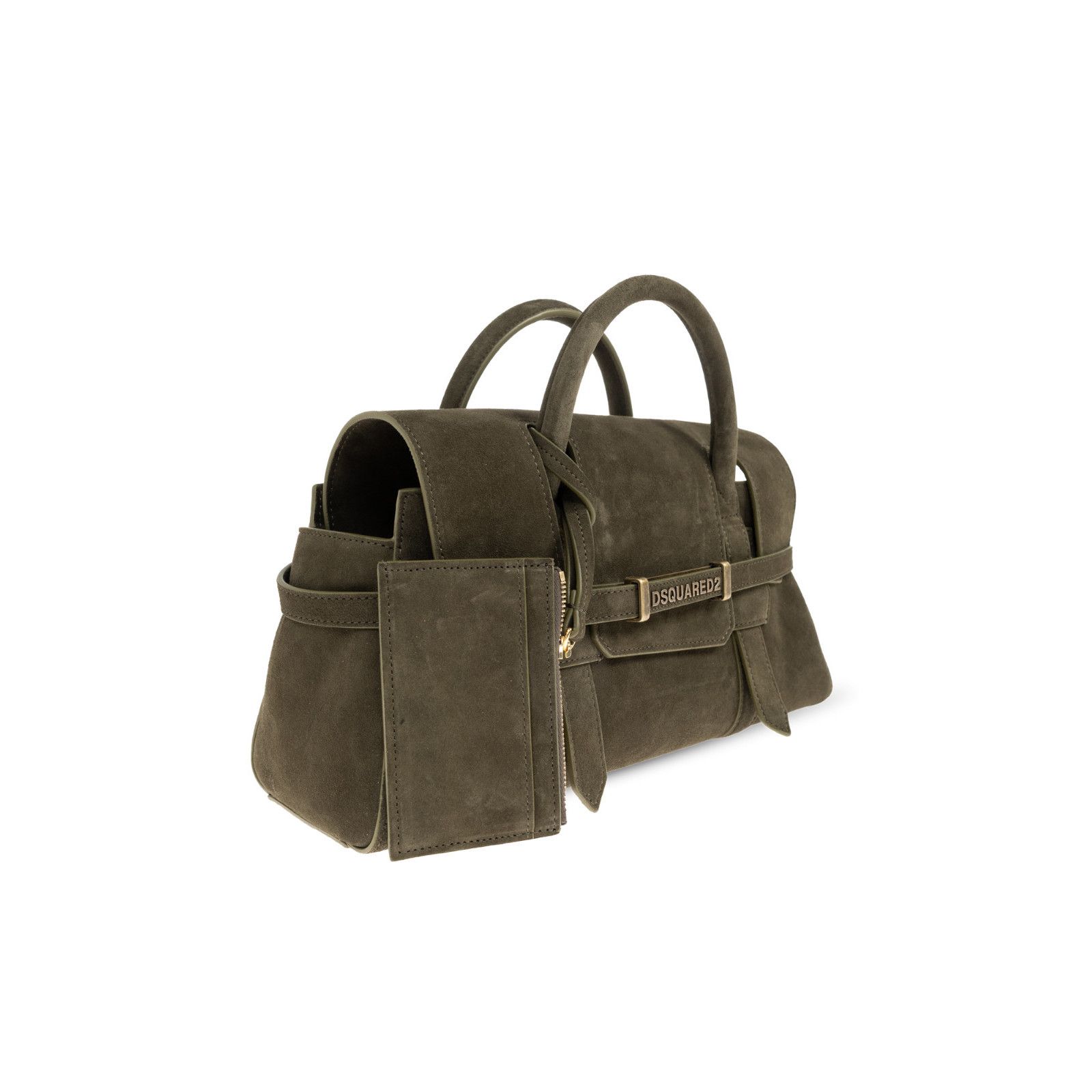 Dries Van Noten DSQUARED2 Green Suede Shoulder Bag New & Authentic Size ONE SIZE - 3 Thumbnail