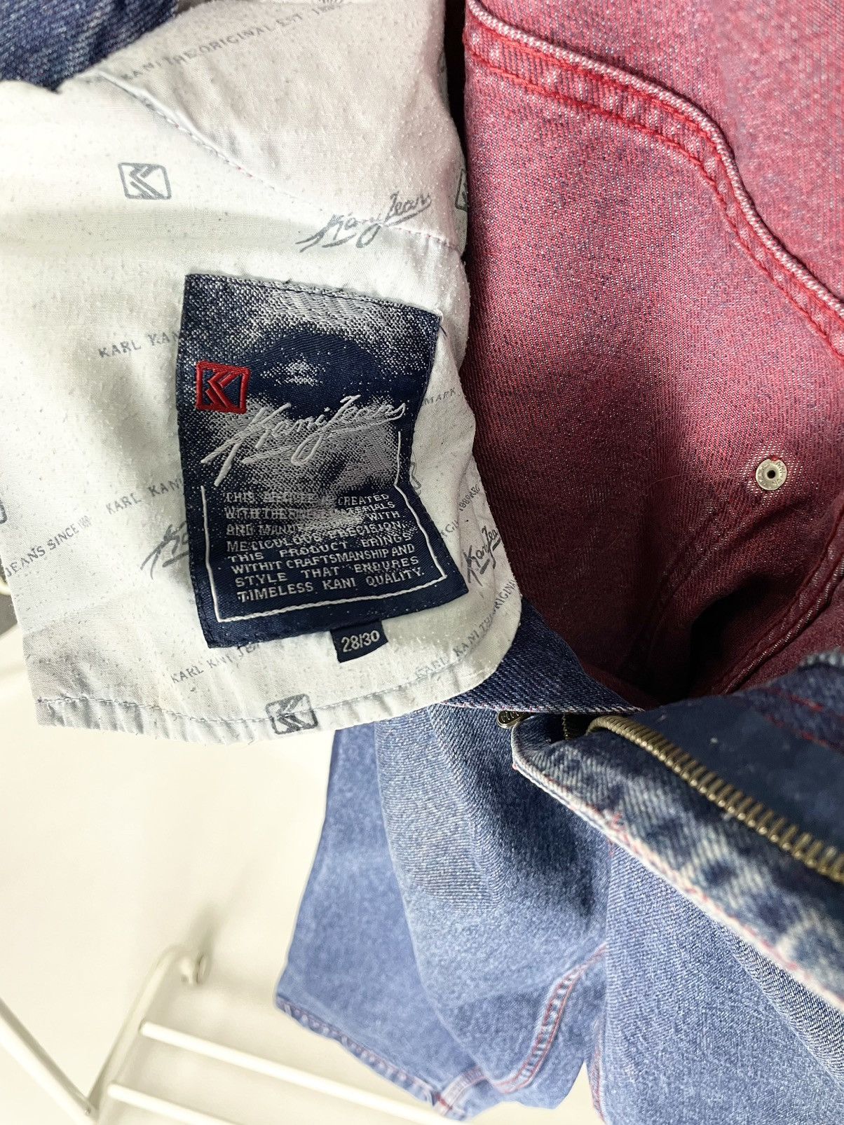 Karl Kani Karl Kani Vintage 90’s 👺 Embroidered Hip Hop Jeans like Fubu Size US 28 / EU 44 - 17 Thumbnail