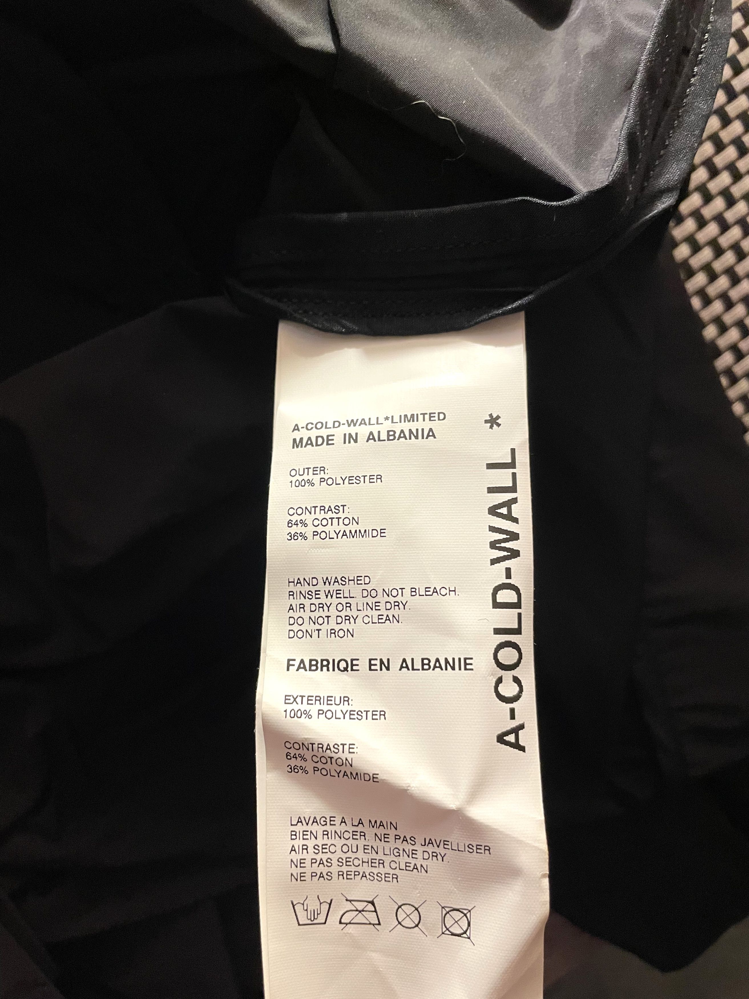A-COLD-WALL* A-Cold-Wall* Logo Zip Up Jacket Size US M / EU 48-50 / 2 - 14 Thumbnail