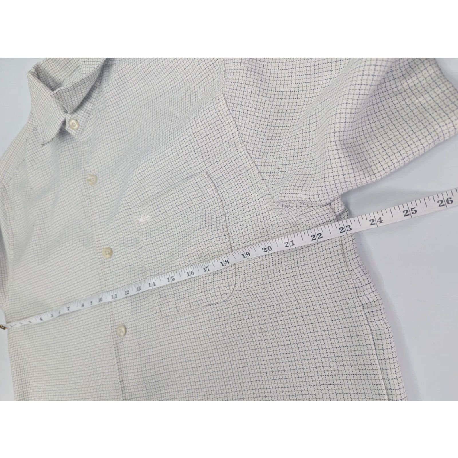 Quiksilver Quiksilver Shirt White M Short Sleeve Button Check Cotton Skating Surfing Y2K Mens Size US 31 - 5 Thumbnail