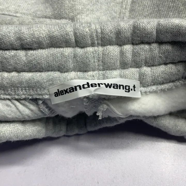 Alexander Wang Alexander Wang SS23 Grey Logo Mid-Length Shorts - Size 22" - 5 Thumbnail