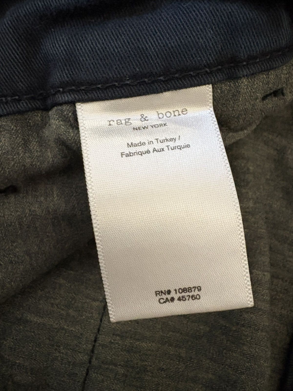 Rag & Bone Rag & Bony Navy Slim Taper Chino Size US 30 / EU 46 - 4 Thumbnail