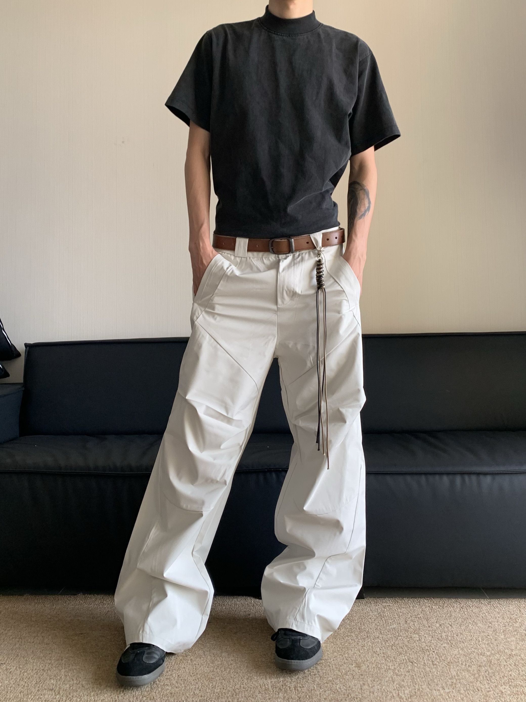 Designer × Japanese Brand Deconstructing Niche High Street Wide Leg Size US 30 / EU 46 - 3 Thumbnail