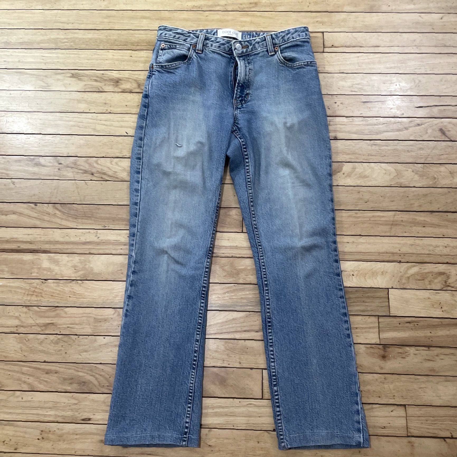 Gap GAP Jeans Women 4 Boot Cut Regular Vintage 90s Light Blue Stretch Denim 29x28 Blue, Navy, Denim Bootcut Women 4 GAP Jeans Vintage 90s Size 27" / US 4 / IT 40 - 3 Thumbnail