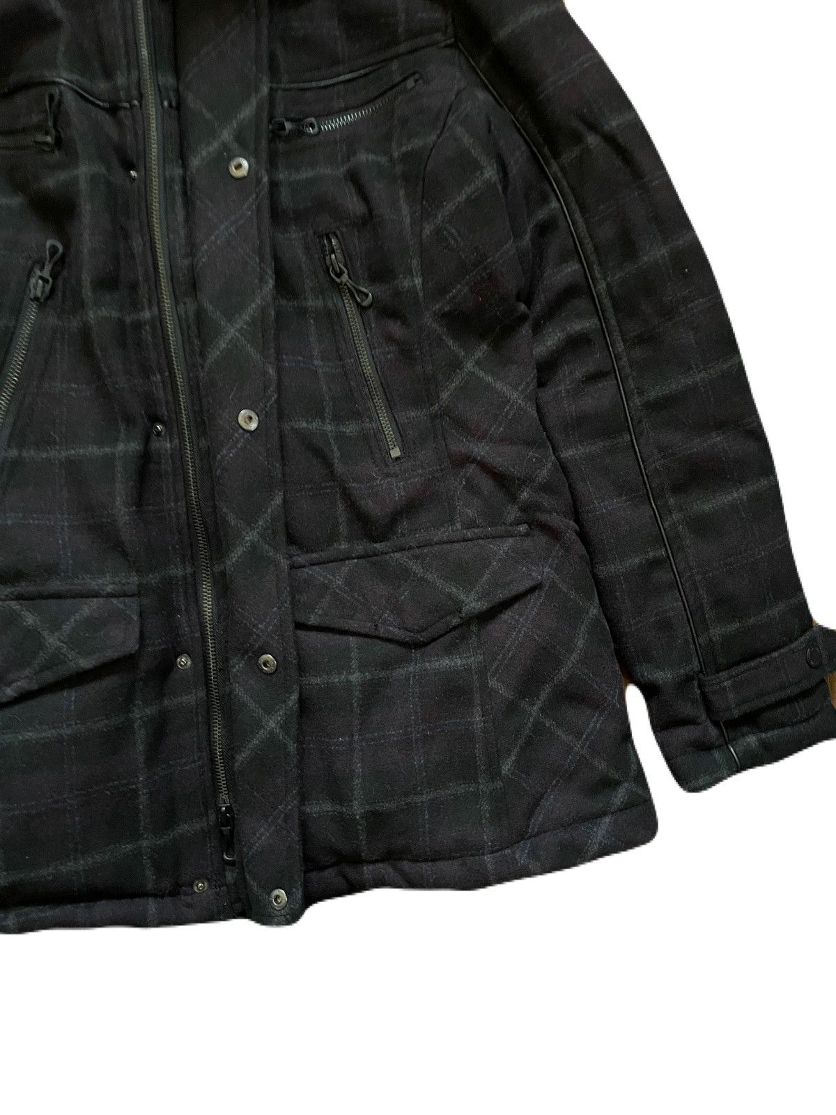 If Six Was Nine 2000s Japanese archive fur multi zip gimmic jacket Y2K Vkei Size US M / EU 48-50 / 2 - 6 Thumbnail
