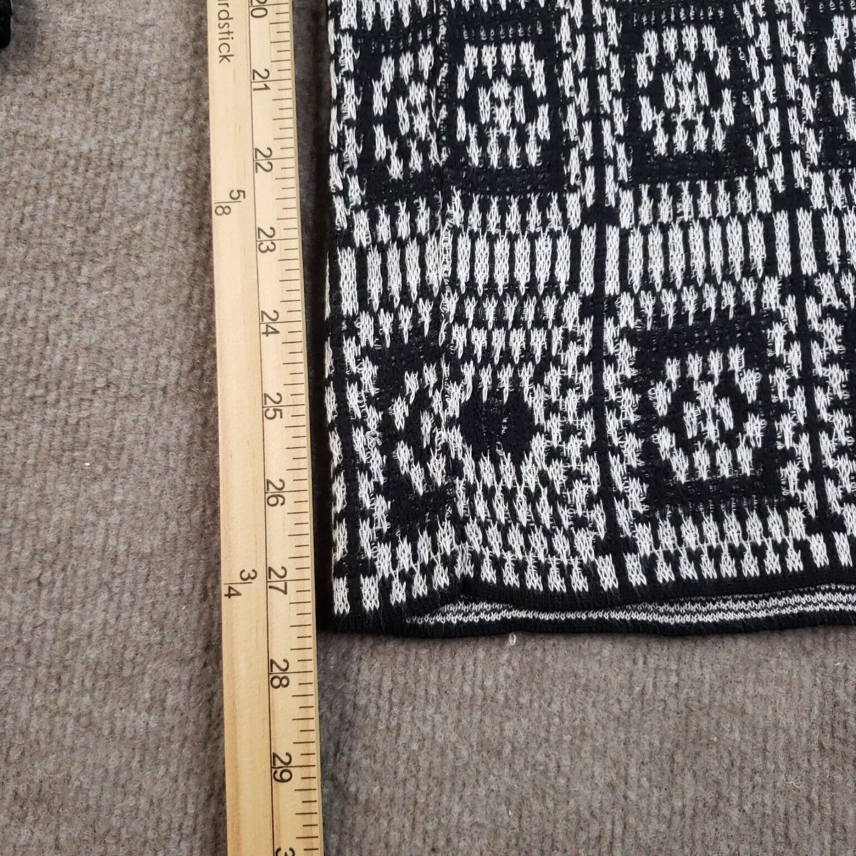 Anthropologie Anthropologie Pants Womens Medium Black White Abstract Size 28" / US 6 / IT 42 - 3 Thumbnail