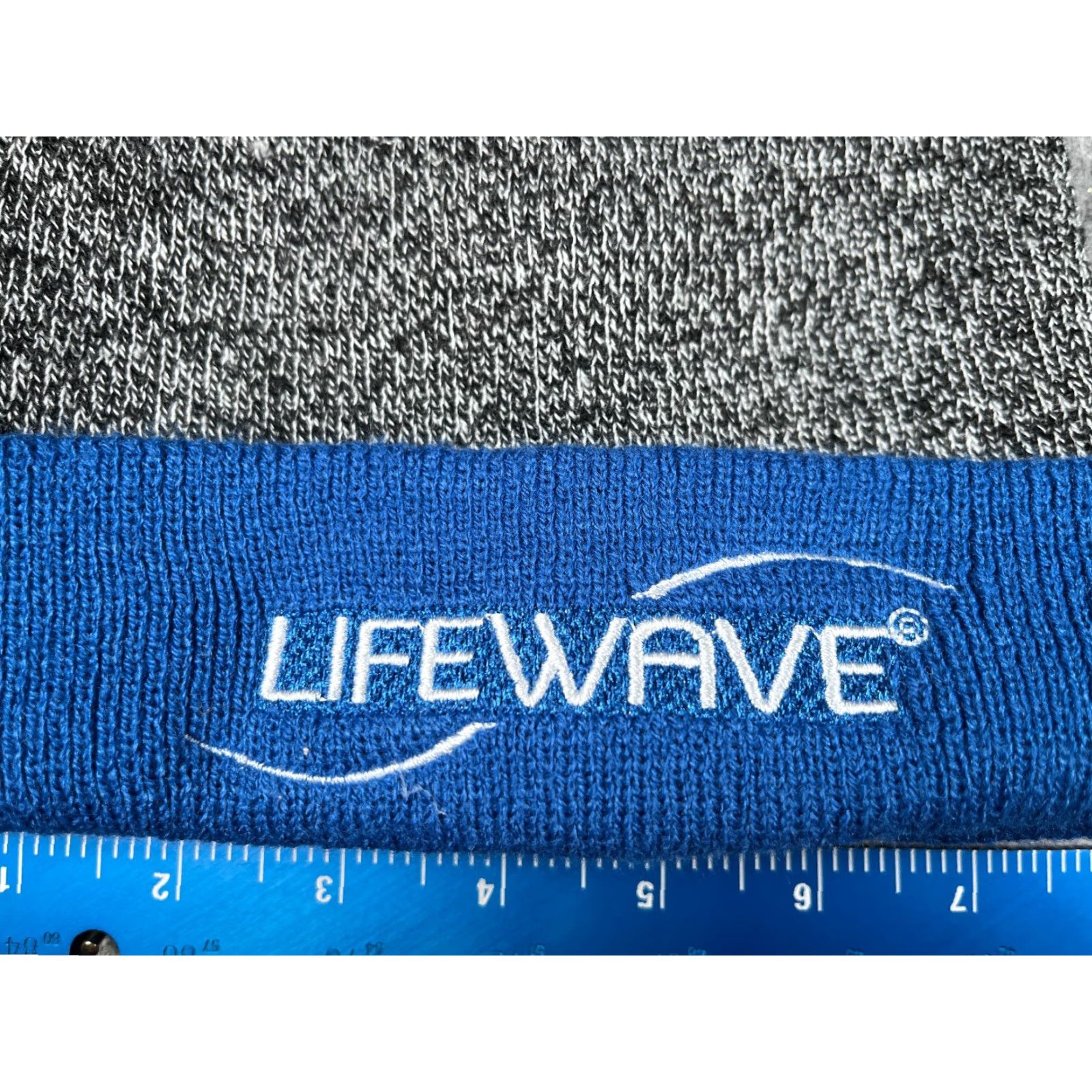 Vintage Hitwear LifeWave Beanie Toque Gray 100% Acrylic Adult One Size Unisex Wellness Patch Knit Hat/Cap Winter Size ONE SIZE - 2 Thumbnail