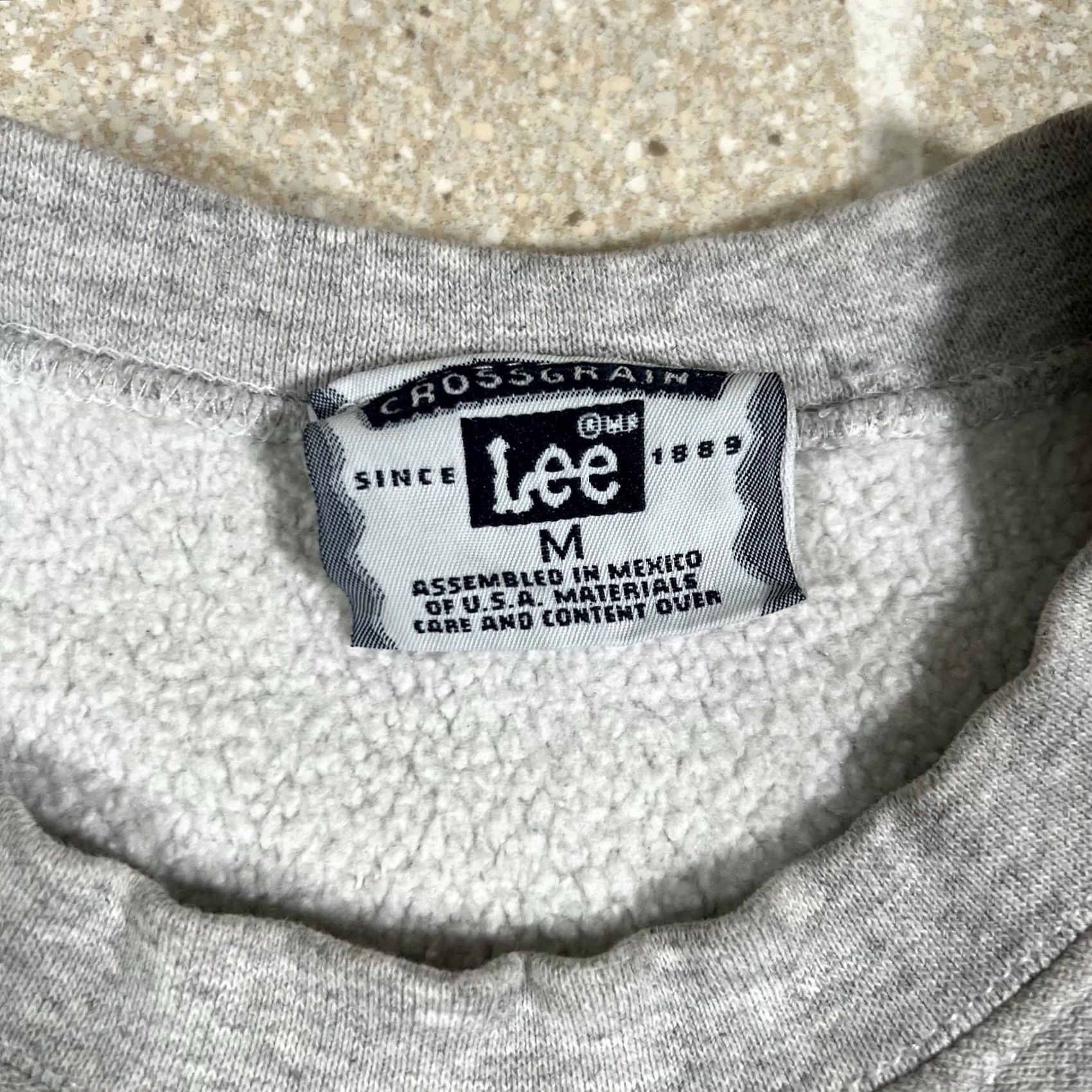 Lee VINTAGE Lee Sweatshirt Crewneck Mens Size M Gray Heather Pullover - CPA Stains Waist/Length 25in Pit 22in Size US M / EU 48-50 / 2 - 4 Thumbnail