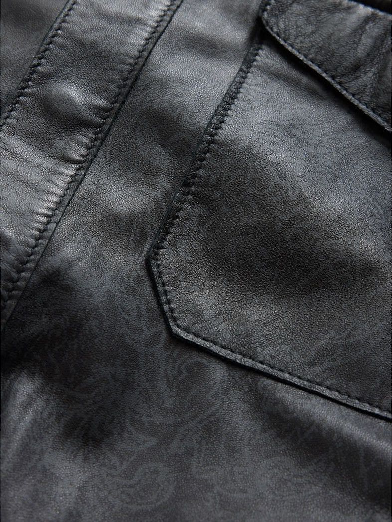 John Varvatos Travis leather shirt jacket EU 52 USA 42 Size US L / EU 52-54 / 3 - 8 Thumbnail