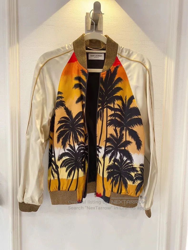 Saint Laurent Paris SLP Saint Laurent Palm Tree Jacket | Grailed