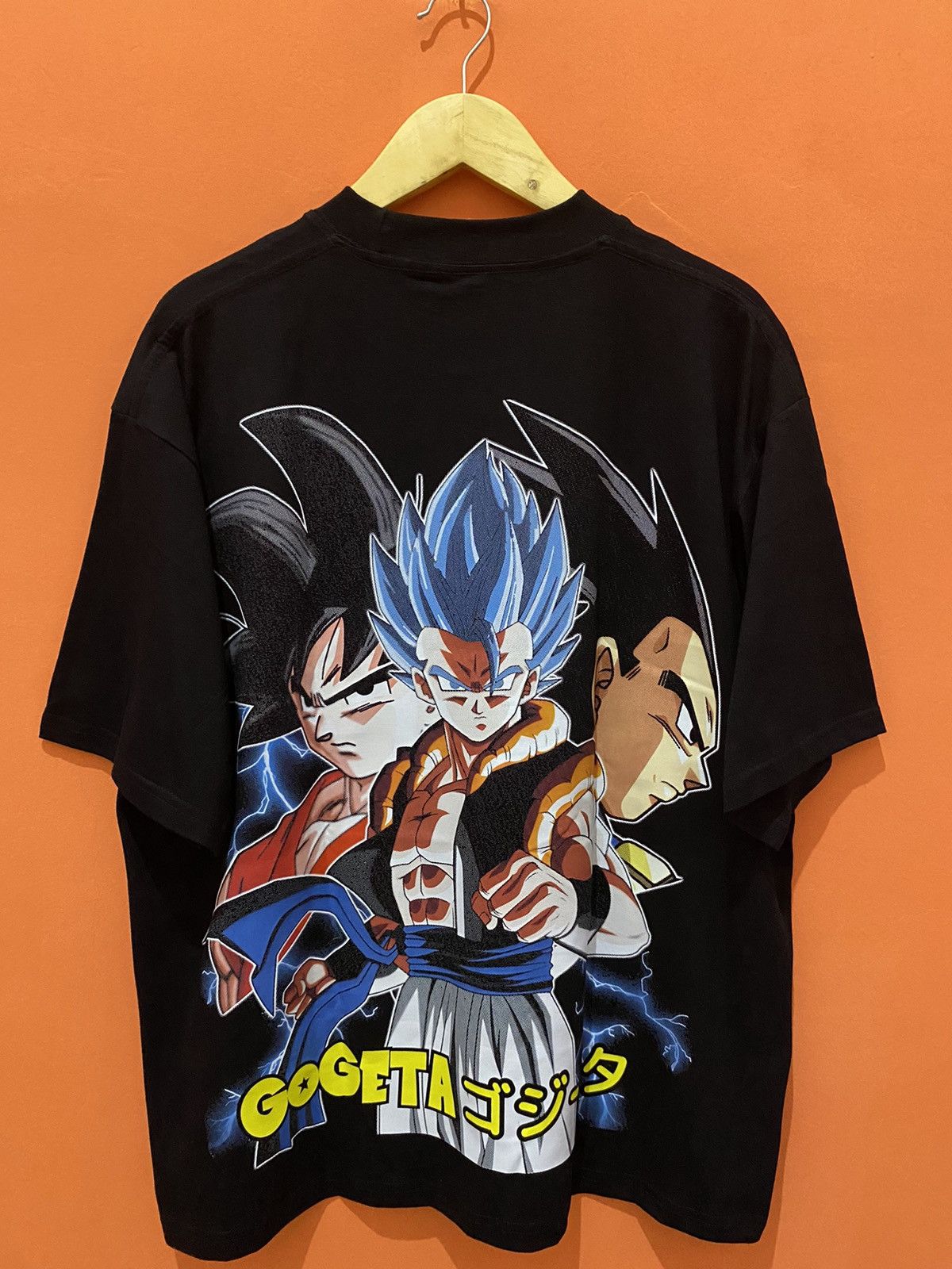 Japanese Brand 🔥RARE🔥 Dragon Ball Z Gogeta Goku Vegeta boot tee anima movie Size US L / EU 52-54 / 3 - 2 Thumbnail