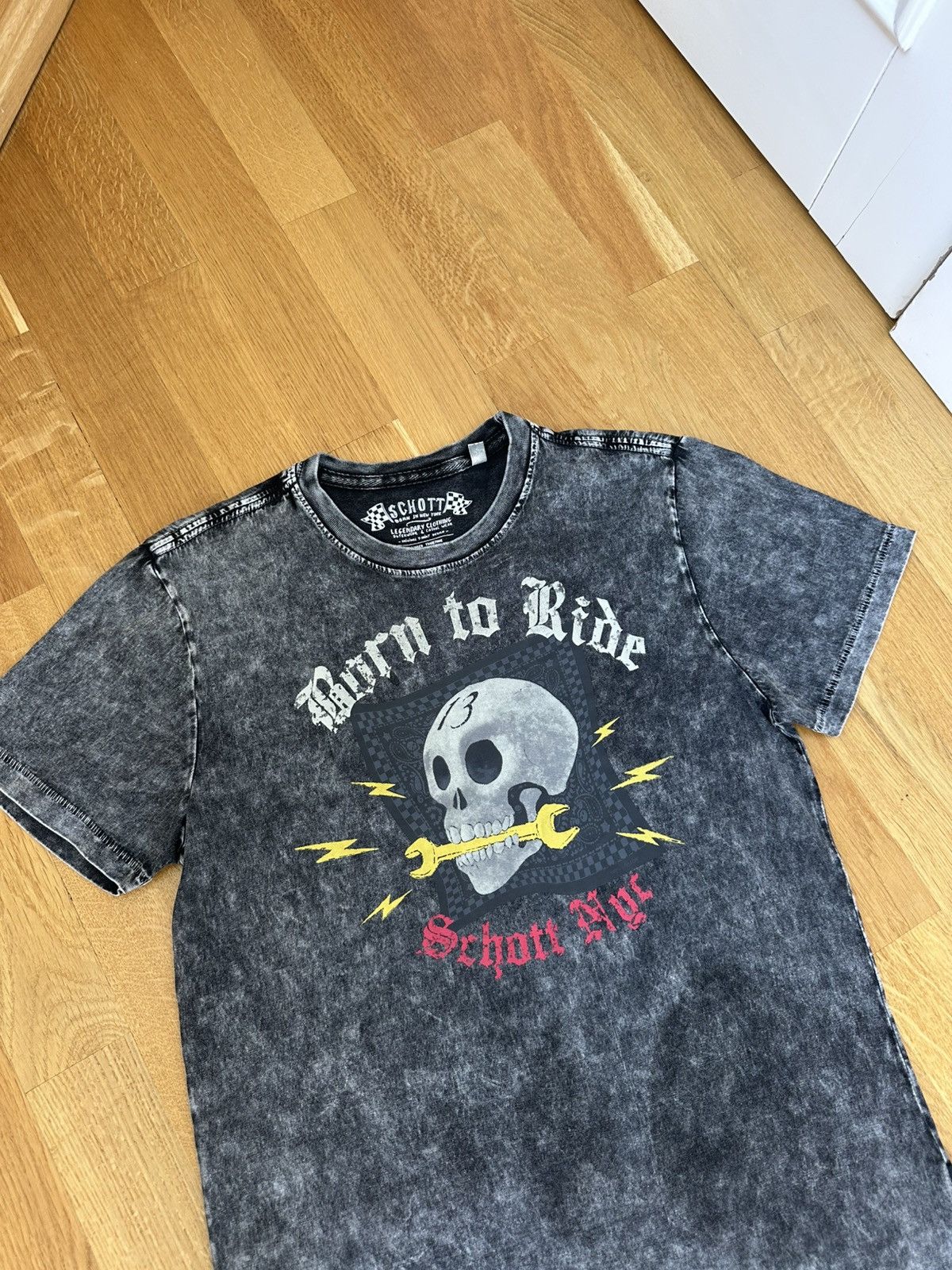 Schott Vintage Schott NYC T-shirt Born to Ride Print Size US S / EU 44-46 / 1 - 6 Thumbnail