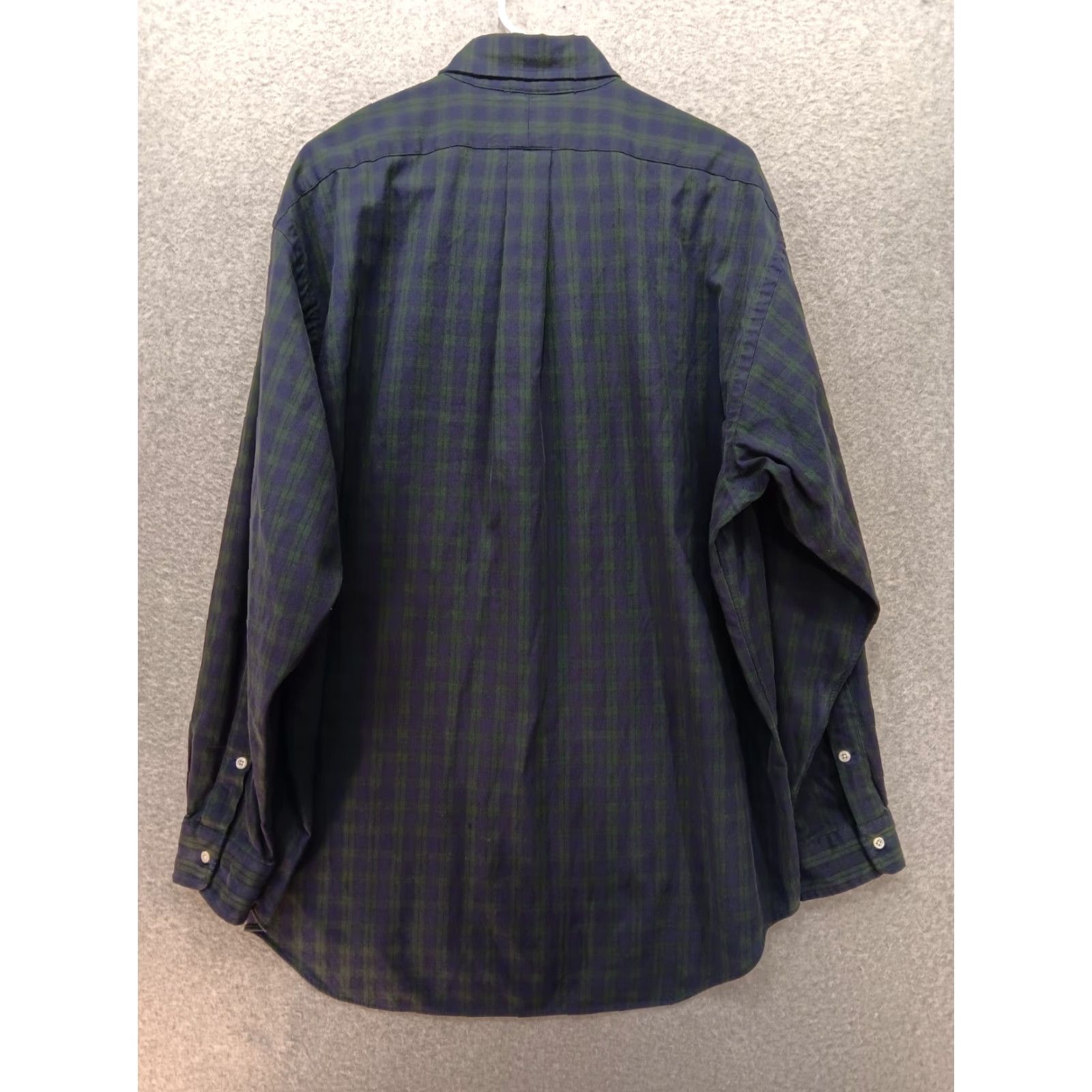 Ralph Lauren VTG Ralph Lauren Shirt Men L Blue Green Plaid Button Up Long Sleeve Big Shirt Size US L / EU 52-54 / 3 - 7 Thumbnail