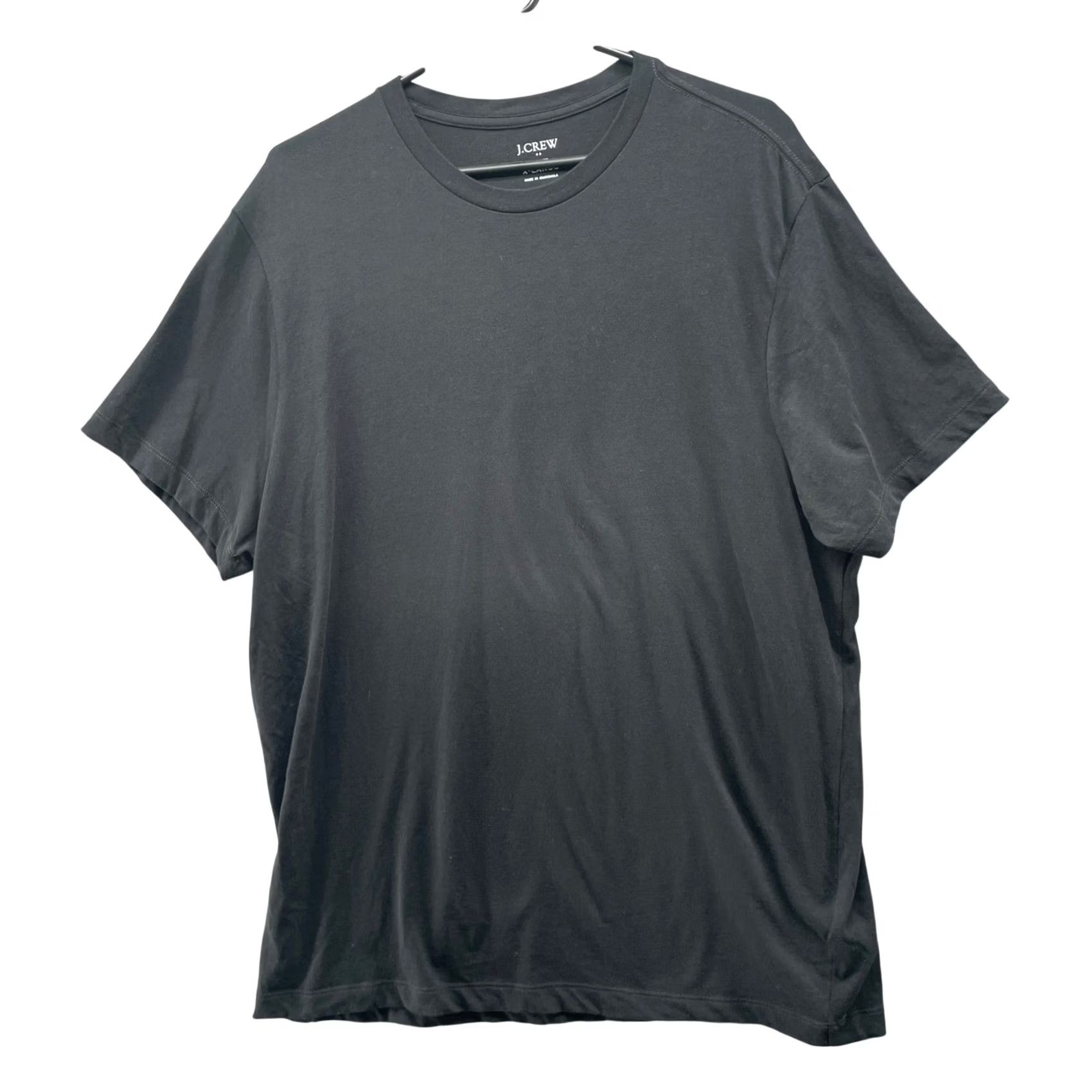 J.Crew J.CREW Cotton Washed Jersey Tee Mens XL Black Short Sleeve Crewneck T Shirt Size US XL / EU 56 / 4 - 2 Thumbnail