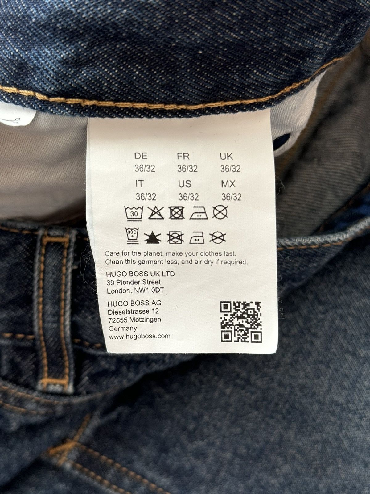 Denime × Hugo Boss Hugo boss 36/32 JOHAN denim blue pant trouser Jean chino Size US 36 / EU 52 - 10 Thumbnail
