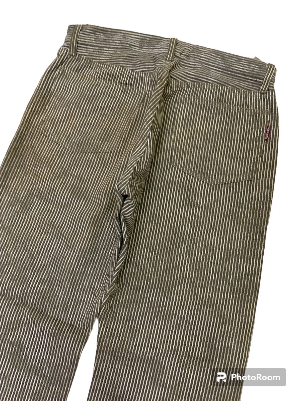 If Six Was Nine Vintage Japanese 291295 Homme Camo Striped Pant Size US 29 - 4 Thumbnail