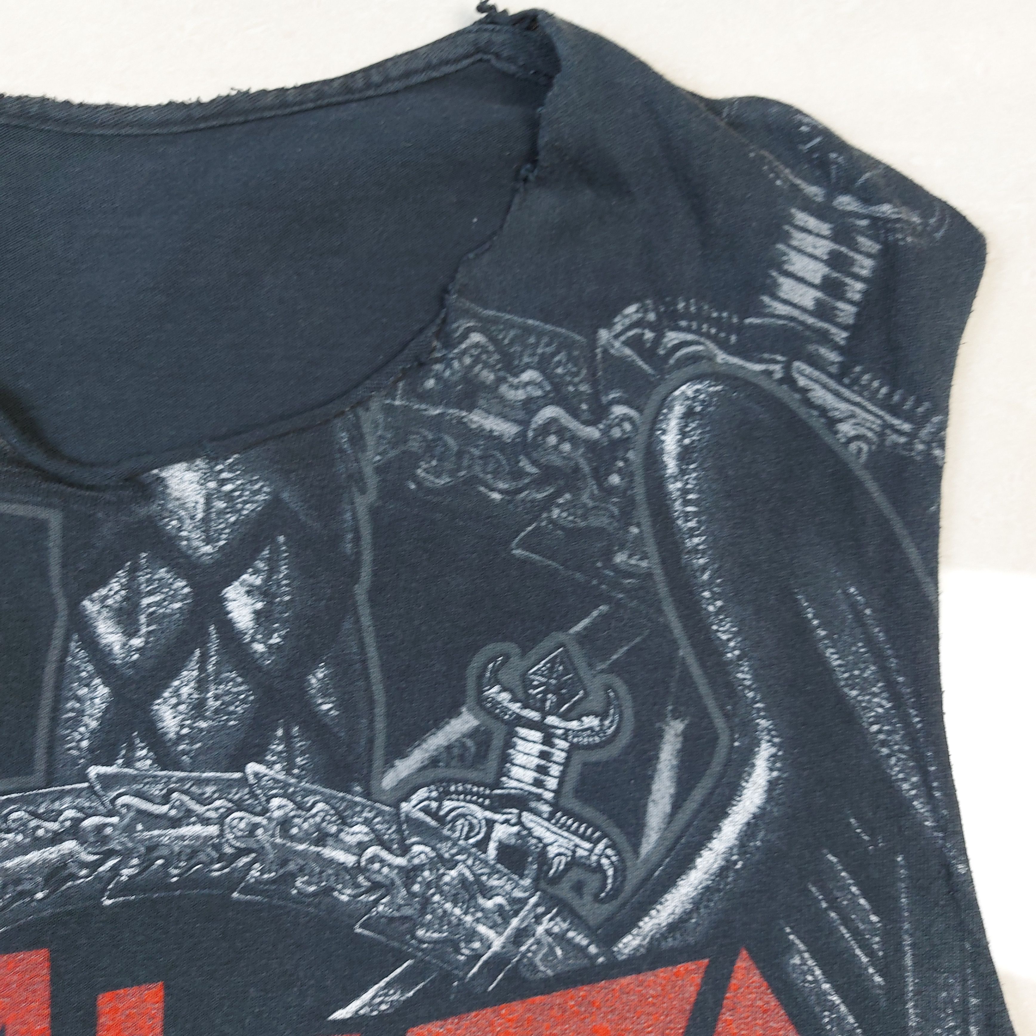 Band Tees VTG Slayer Band 2011 World Painted Blood Tour Cut-Off Tank Size US L / EU 52-54 / 3 - 7 Thumbnail