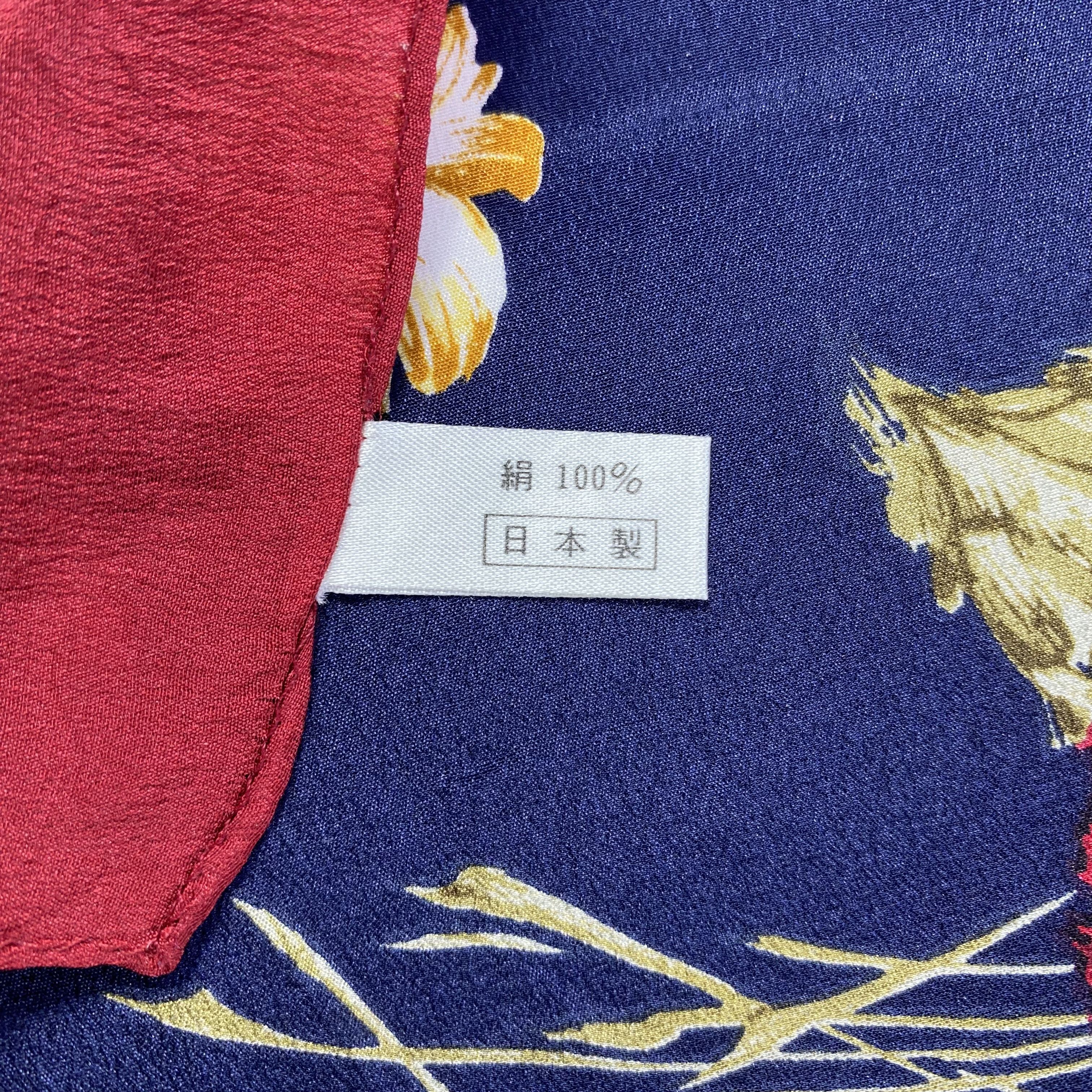 Japanese Brand × Vintage Vintage Japanese Brand Floral Silk Scarf SS081 Size ONE SIZE - 6 Thumbnail