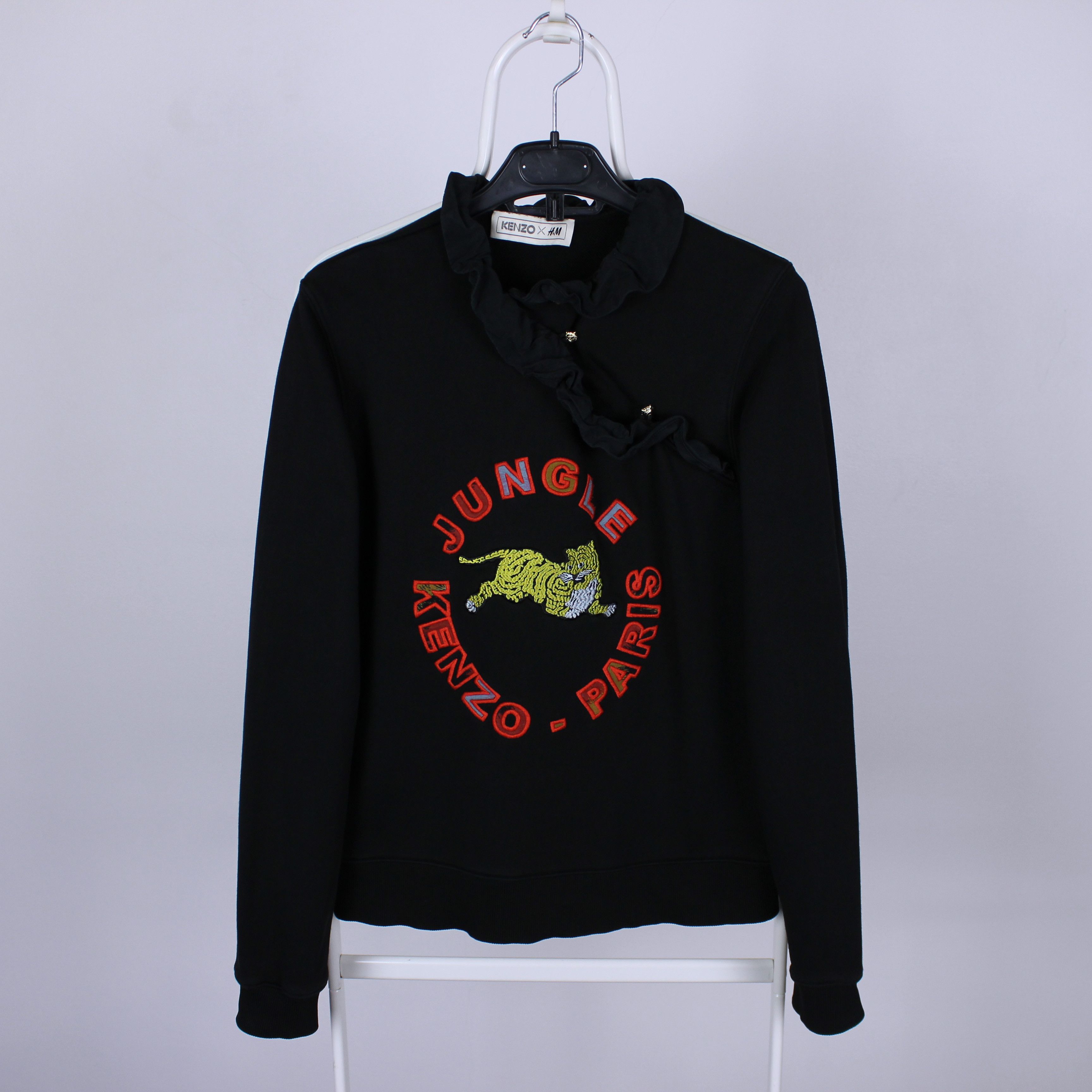 H&M × Kenzo KENZO & H&M Black Logo Jungle Sweatshirt Jumper Size M Size M / US 6-8 / IT 42-44 - 3 Thumbnail