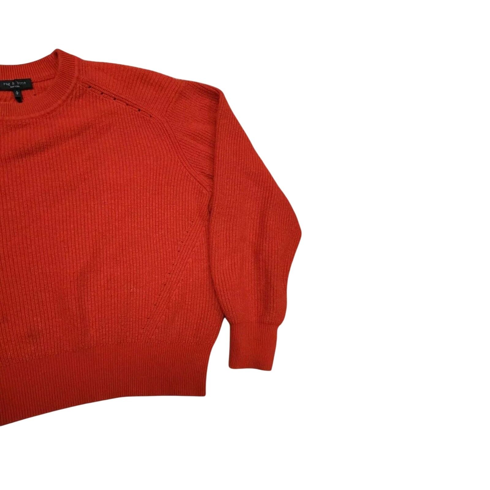 Rag & Bone rag & bone Ann Cotton Cashmere Crew Relaxed Fit Sweater $350 Size S / US 4 / IT 40 - 8 Thumbnail