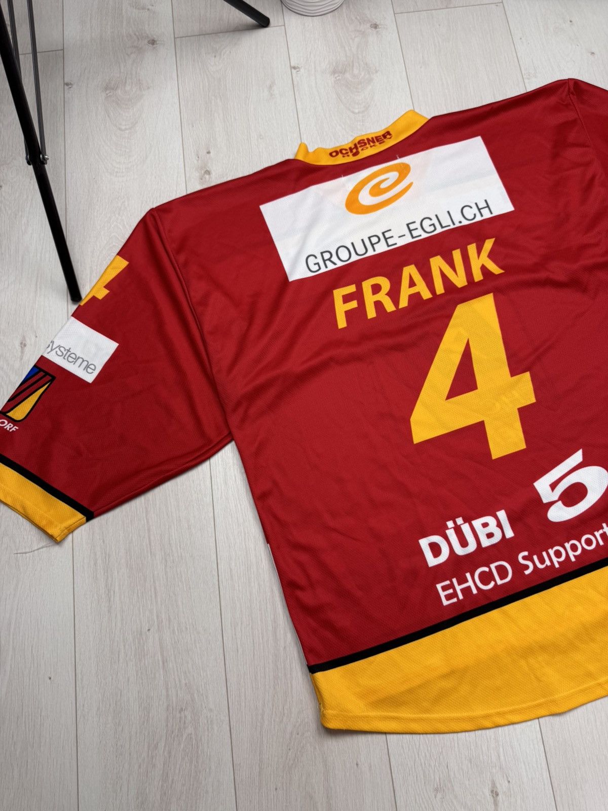 NHL OCHSNER Ehc Dubendorf #4 FRANK Swiss Hockey Jersey Size XL Size US XL / EU 56 / 4 - 7 Thumbnail