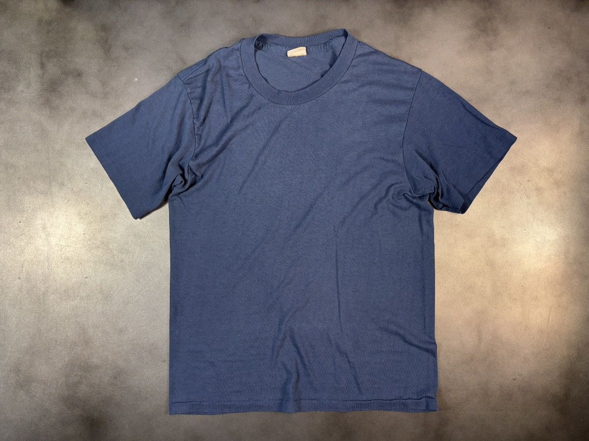Vintage Vintage Blank Tee Thin 70s 80s Harvey Woods Made in Canada Size US S / EU 44-46 / 1 - 13 Thumbnail