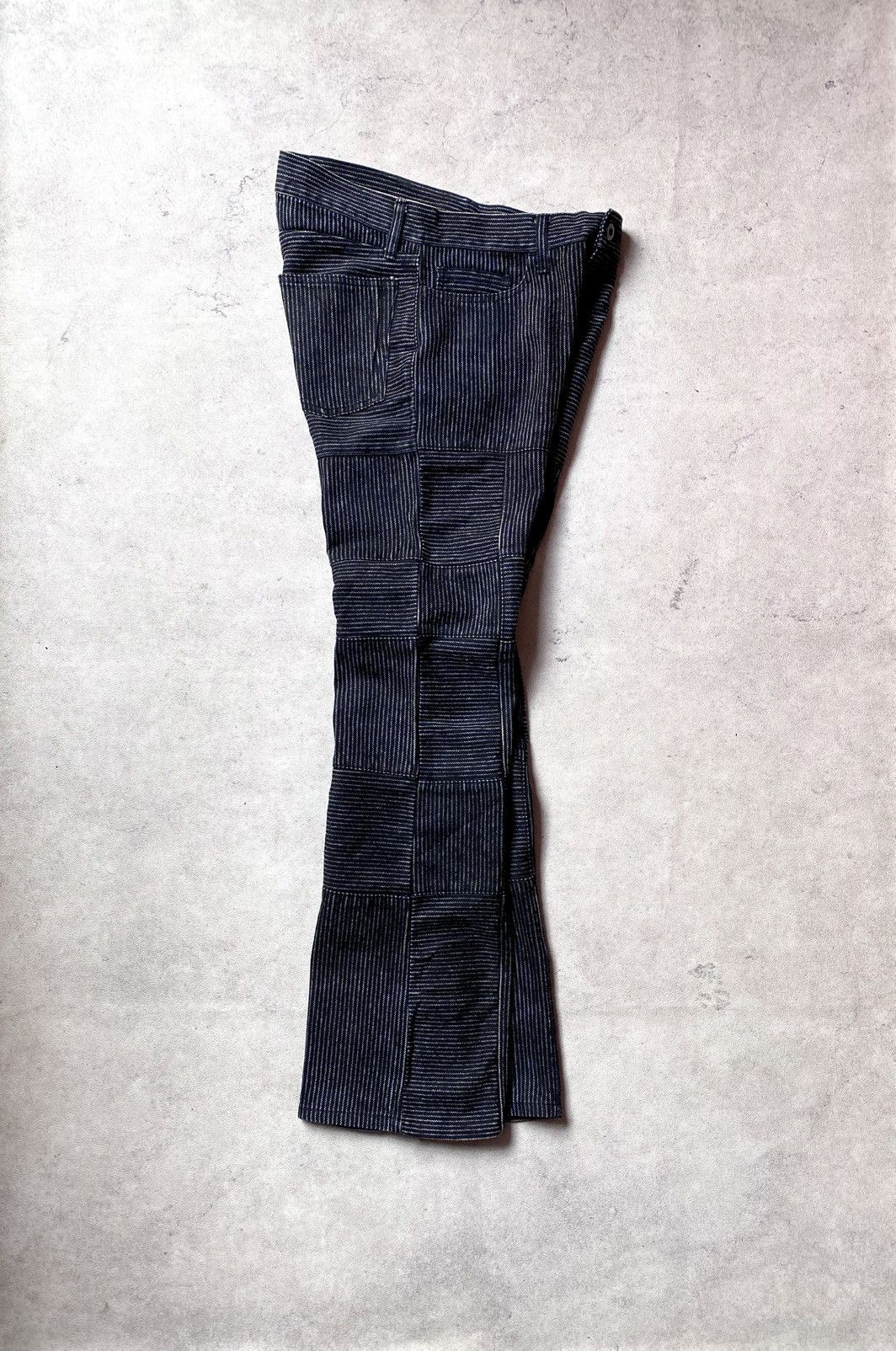 Japanese Brand Ruppert The Difference Patchwork Hickory Denim Bootcut Size US 32 / EU 48 - 2 Thumbnail