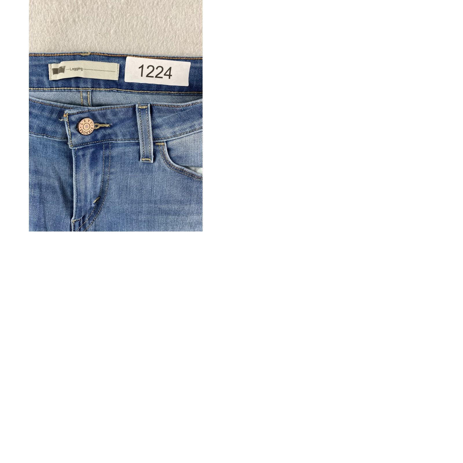 Levi's Levi's Jeans Legging 28 Blue Ankle Tapper Distressed Denim 28x30 Womens Regular Mid Rise 5-Pocket Denim Jeans Size 28" / US 6 / IT 42 - 9 Thumbnail