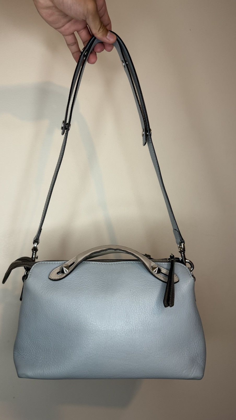Fendi Fendi By the Way Medium Leather 2 Way Handbag Blue Size ONE SIZE - 2 Thumbnail