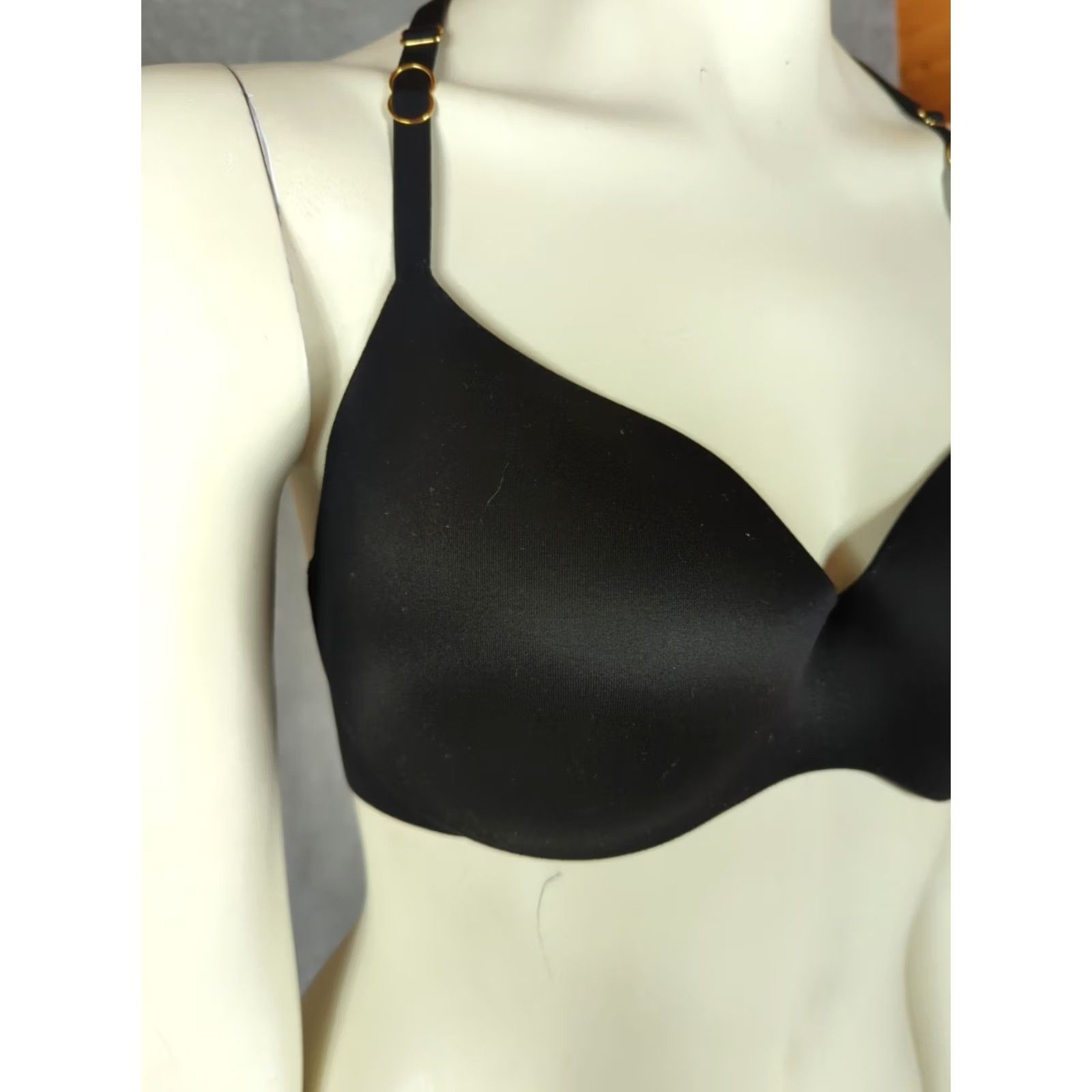 Victoria's Secret Victoria's Secret Bra Demi Underwire 32DDD Black Halter 32 DDD Womens Angel Lined Underwired Bra Size ONE SIZE - 2 Thumbnail