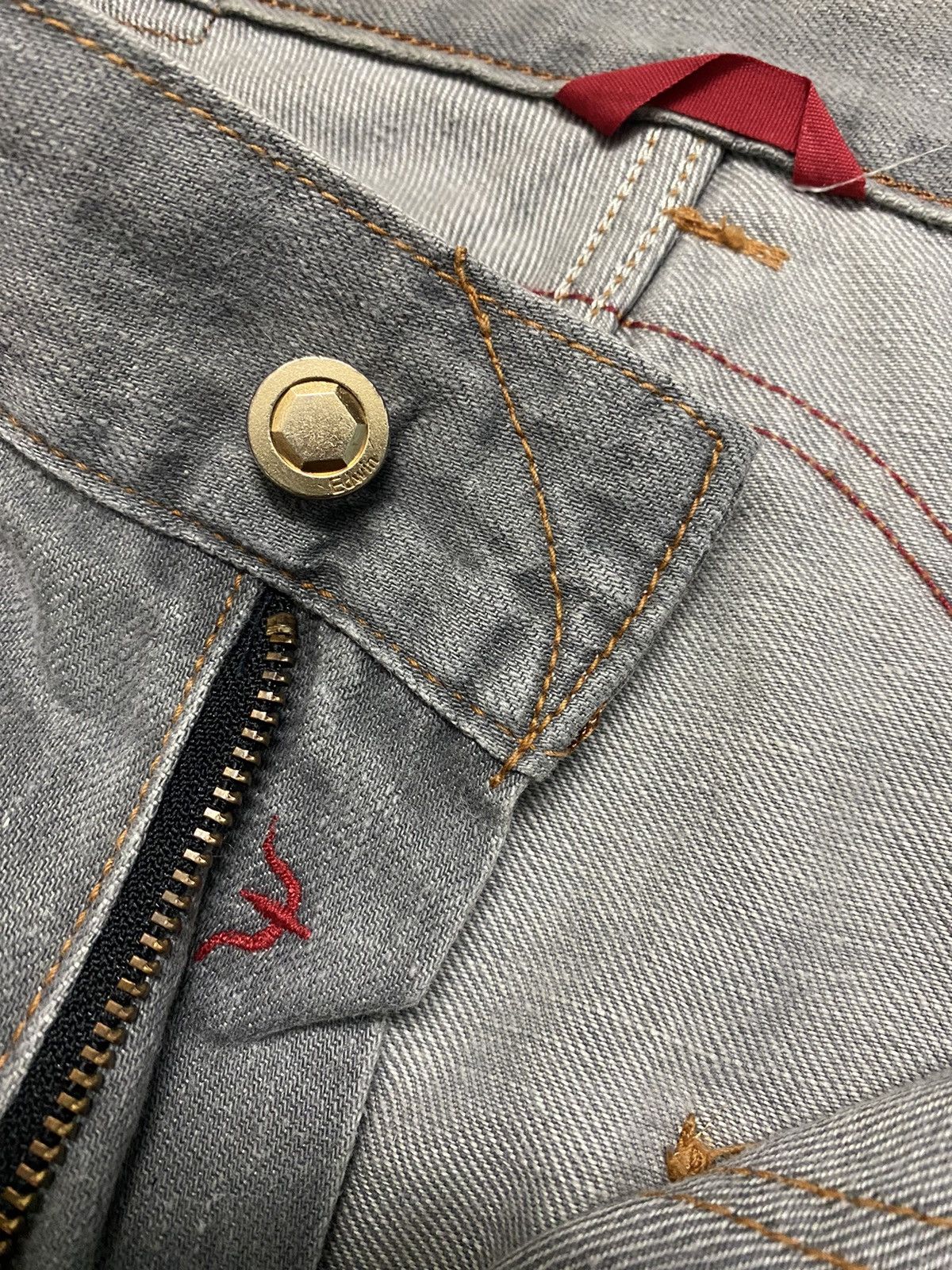 Hysteric Glamour Flared Edwin Jeans 503 Grey Denim Boot Cut Size US 31 - 6 Thumbnail