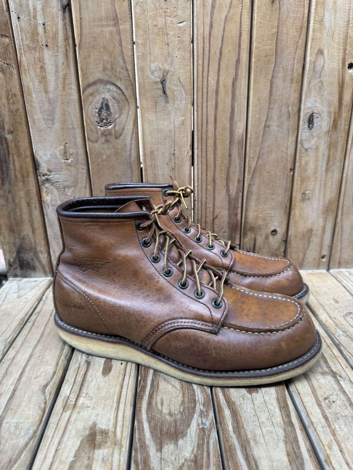 Red Wing Red wing 875 brown Moc Toe Leather boots sz UK 8 US 9 E Size US 9 / EU 42 - 12 Thumbnail