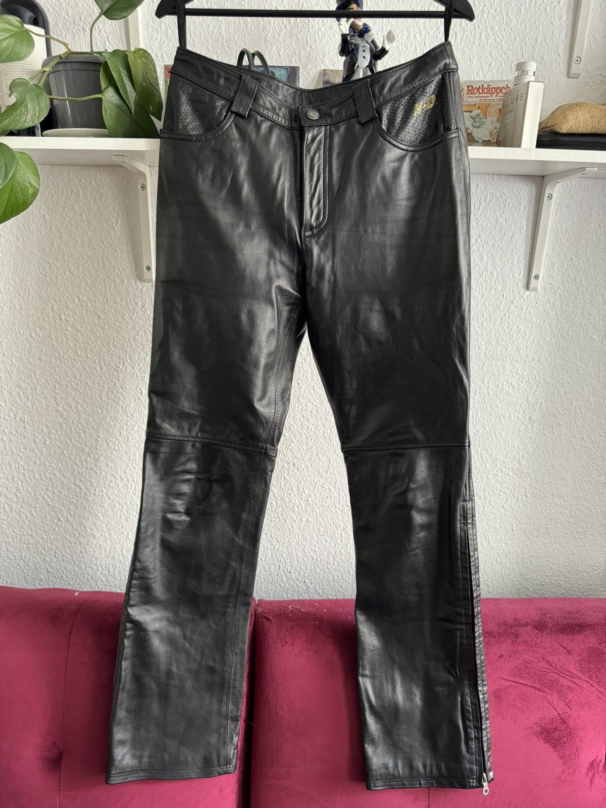 Harley Davidson Harley Davidson black leather pants Size 30" / US 8 / IT 44 - 1 Thumbnail