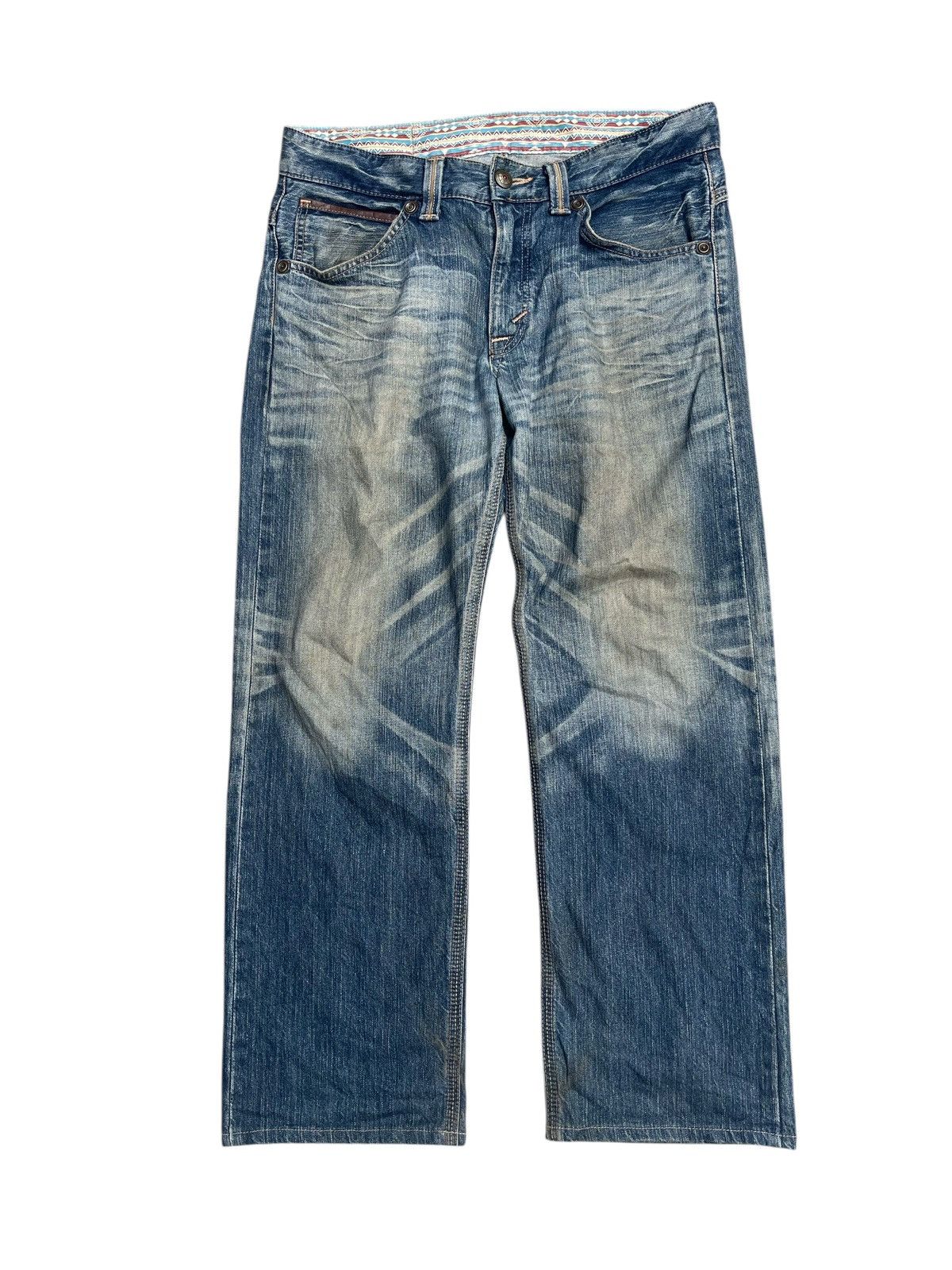 Edwin Vintage Denim Jeans Western Zipper Pocket Design
