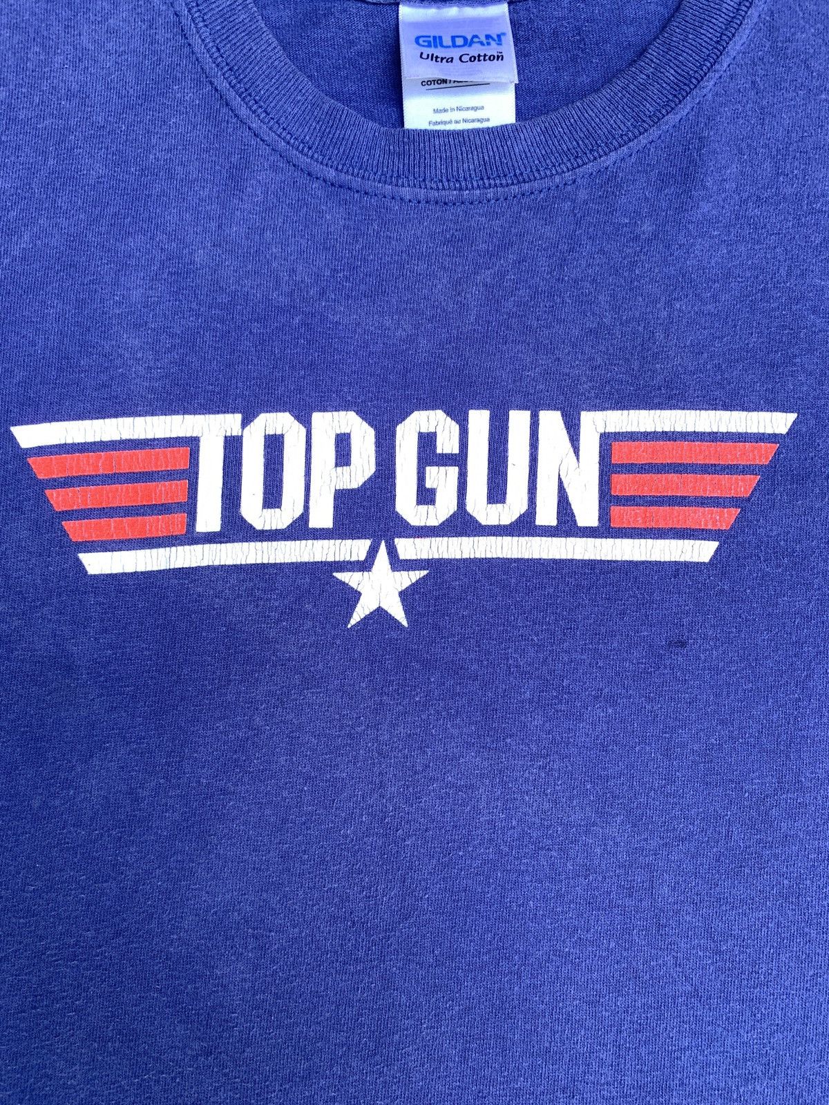Other Top Gun Movie Logo Tom Cruise Navy Faded Trash Tee Size US M / EU 48-50 / 2 - 3 Thumbnail