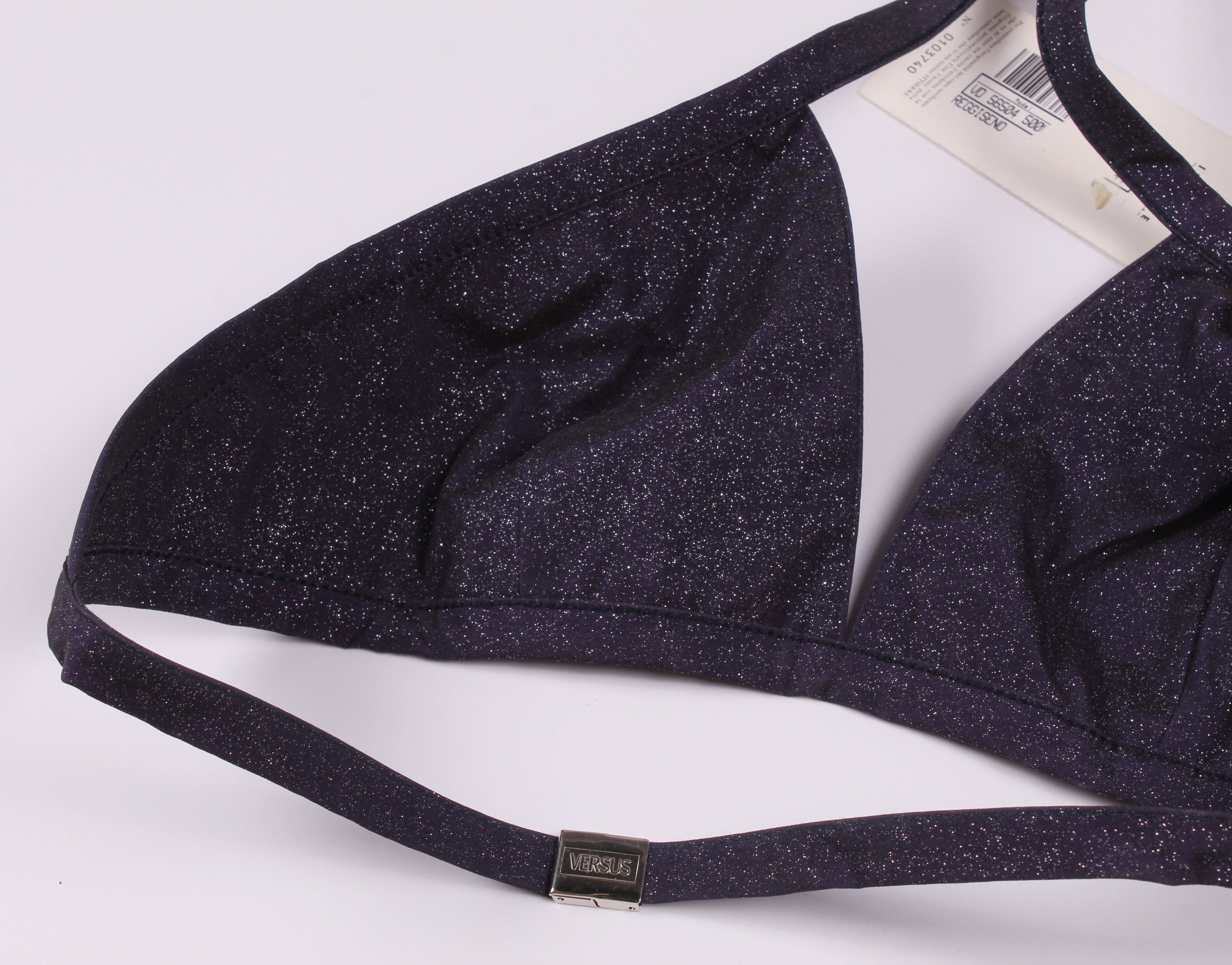 Versace × Versus Vintage 90's Versus Gianni Versace Glitter Bra Top Size ONE SIZE - 8 Thumbnail