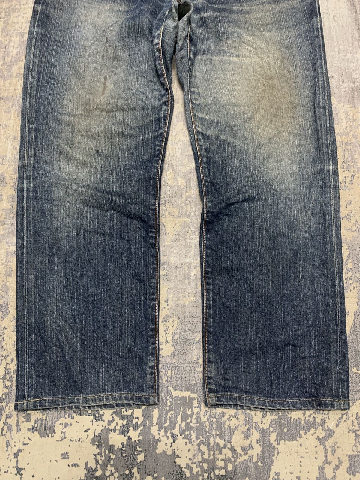 Edwin Vintage Edwin 503 Mud Wash Japanese Denim Jeans W36x27.5 Size US 36 / EU 52 - 3 Thumbnail