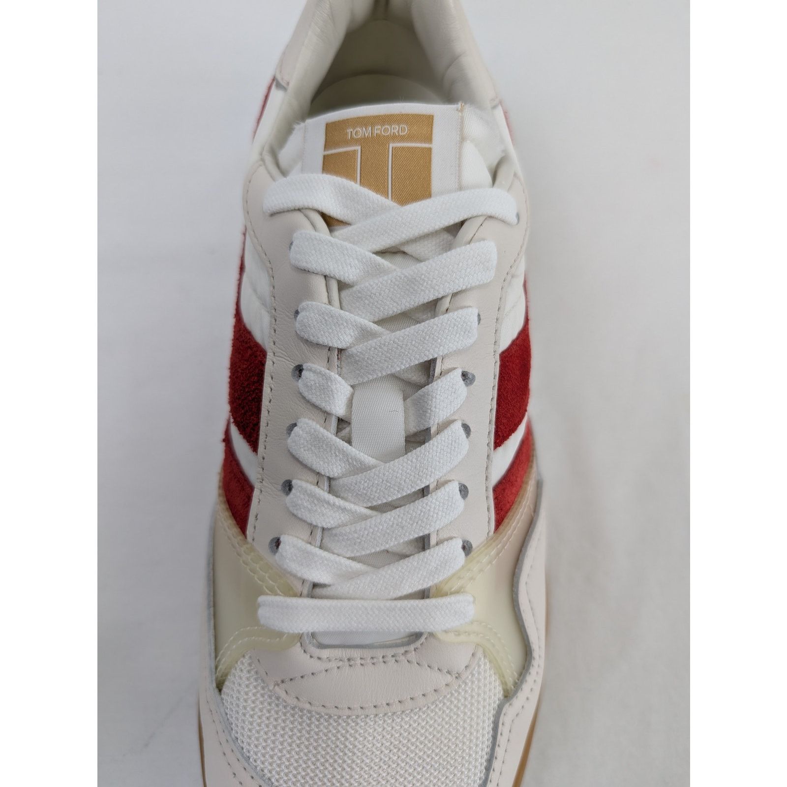Tom Ford o1rshd1 Low Top Sneakers in off-white/Dark Red 7 Size US 7 / EU 40 - 14 Thumbnail