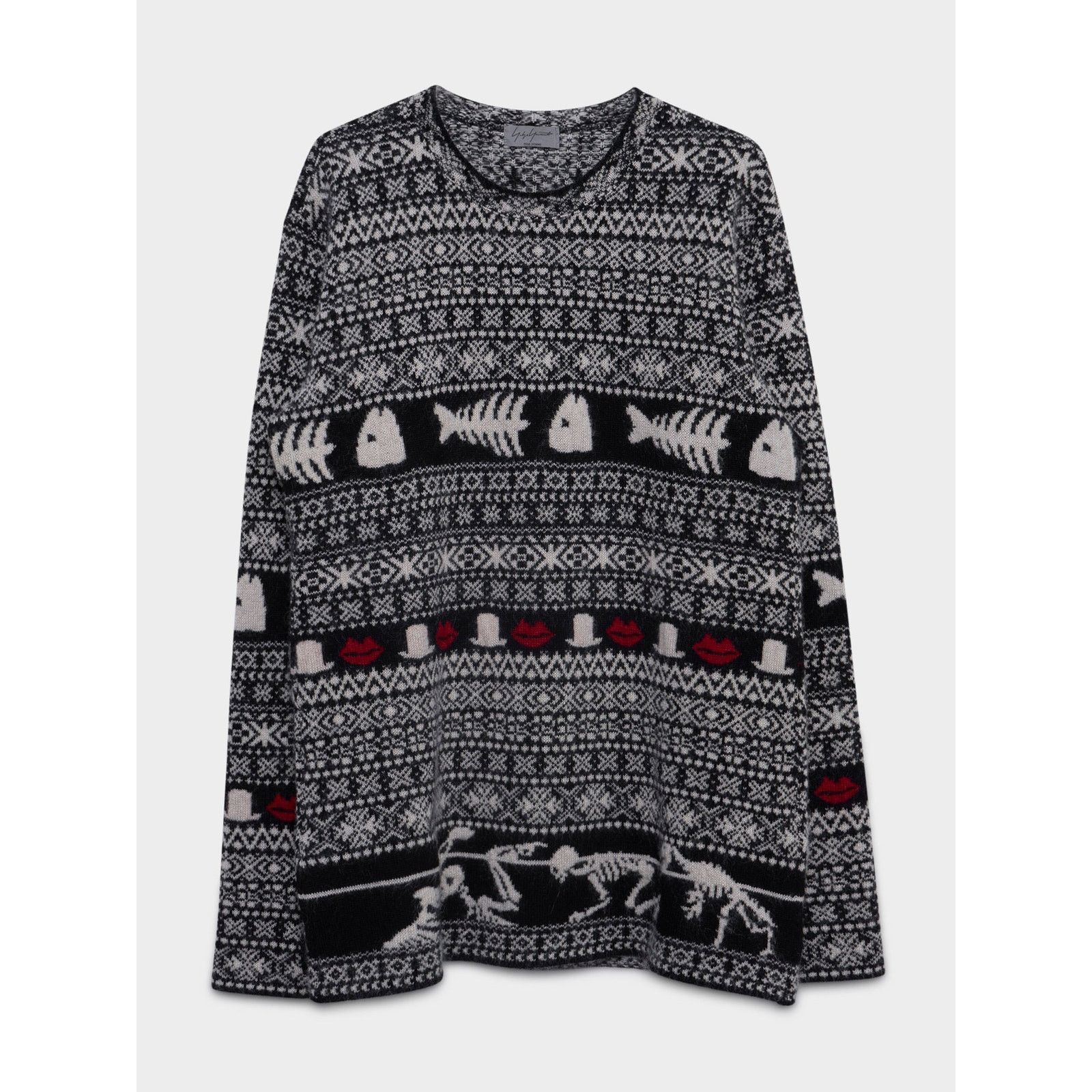 トップス YOHJI SKULL CREW SWEATER Yohji Yamamoto Skull Sweater | Grailed