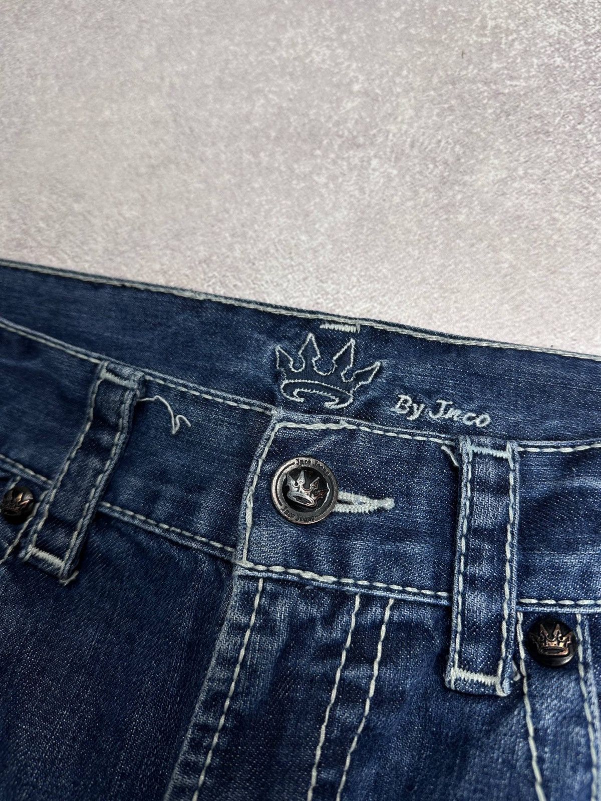 JNCO Vintage 90s JNCO Jeans Y2K Embroidery Baggy Flared Jeans 36 Size US 36 / EU 52 - 8 Thumbnail