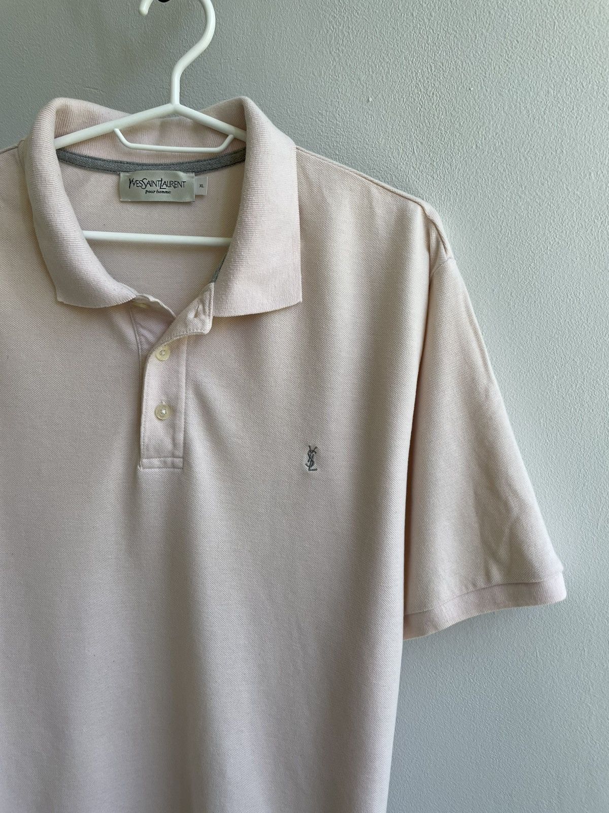 Yves Saint Laurent Yves Saint Laurent YSL Polo Shirt T Shirt Tee Vintage Luxury Size US XL / EU 56 / 4 - 4 Thumbnail