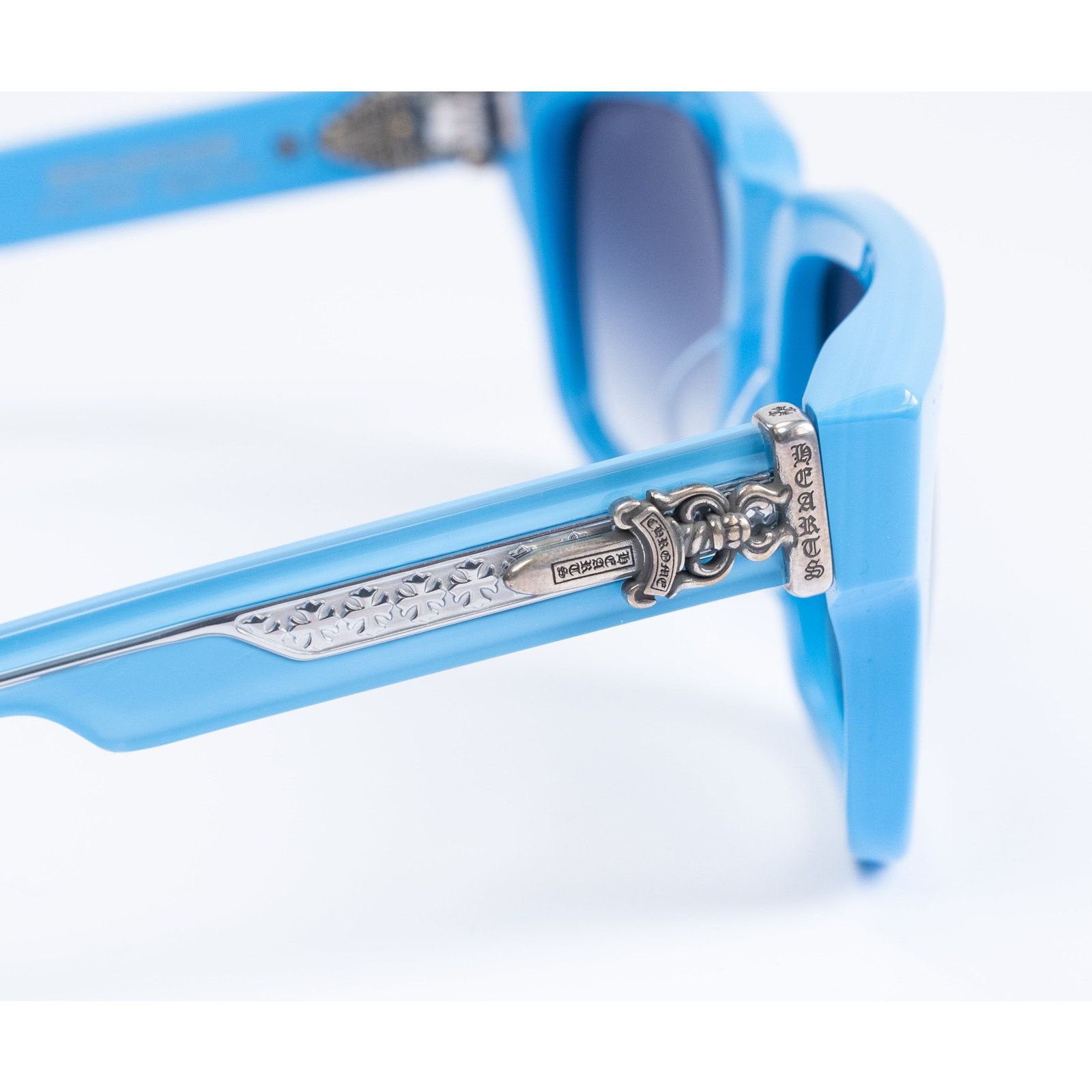 Chrome Hearts Box Officer Baby Blue Sunglasses Size ONE SIZE - 3 Thumbnail