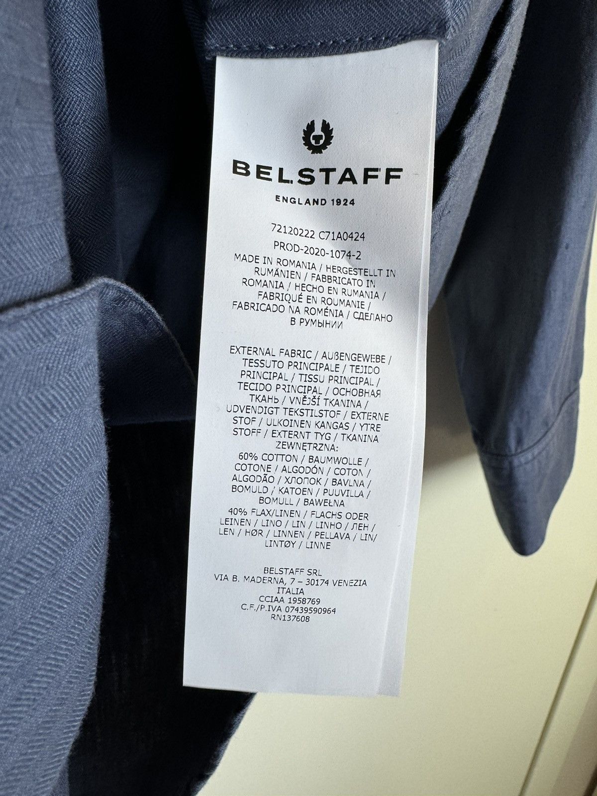 Belstaff Belstaff Indra shirt cotton linen unisex racing riding S Size US S / EU 44-46 / 1 - 11 Thumbnail