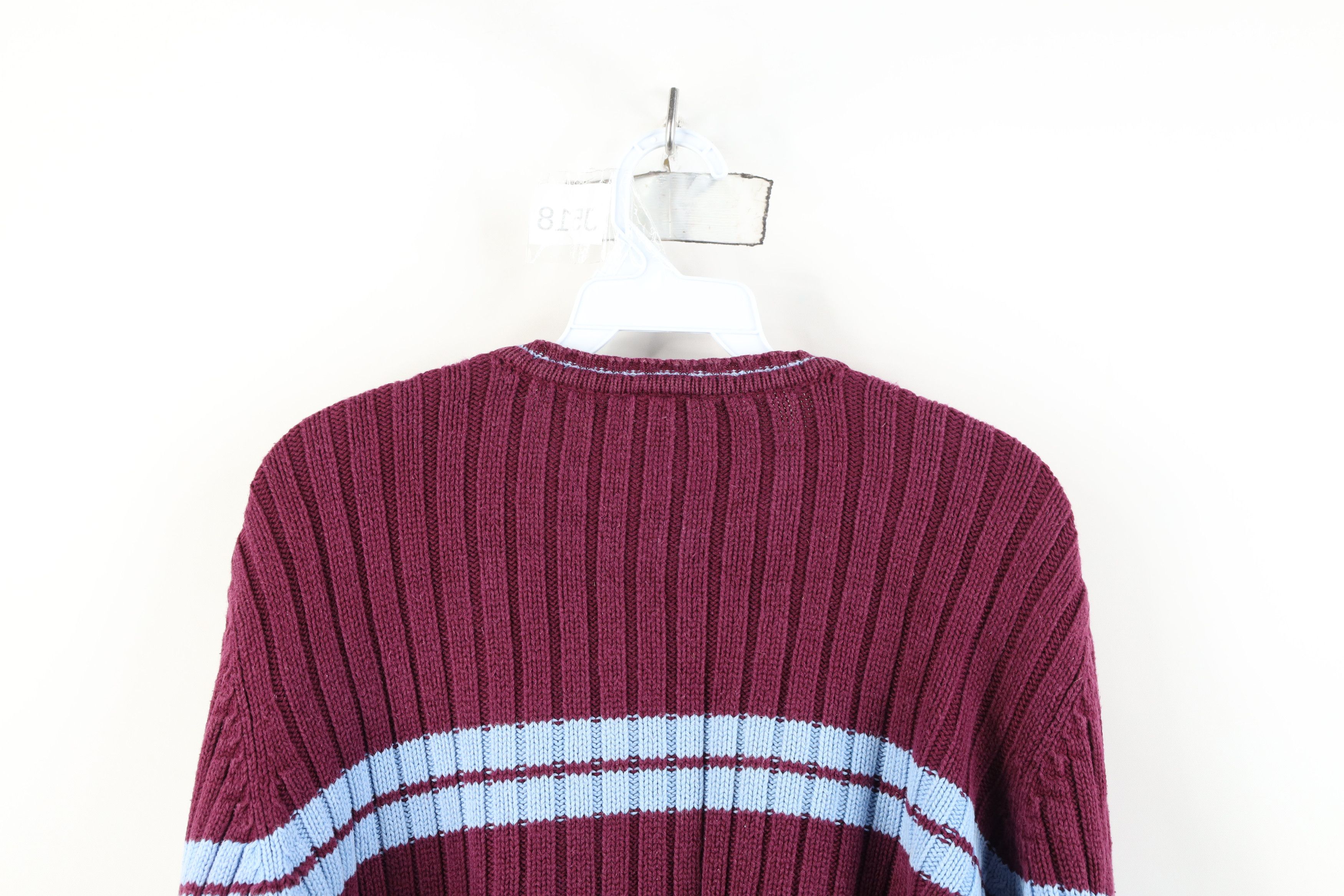 Lands' End Vintage 90s Lands End Heavyweight Cotton Ribbed Knit Sweater Size XL / US 12-14 / IT 48-50 - 10 Thumbnail